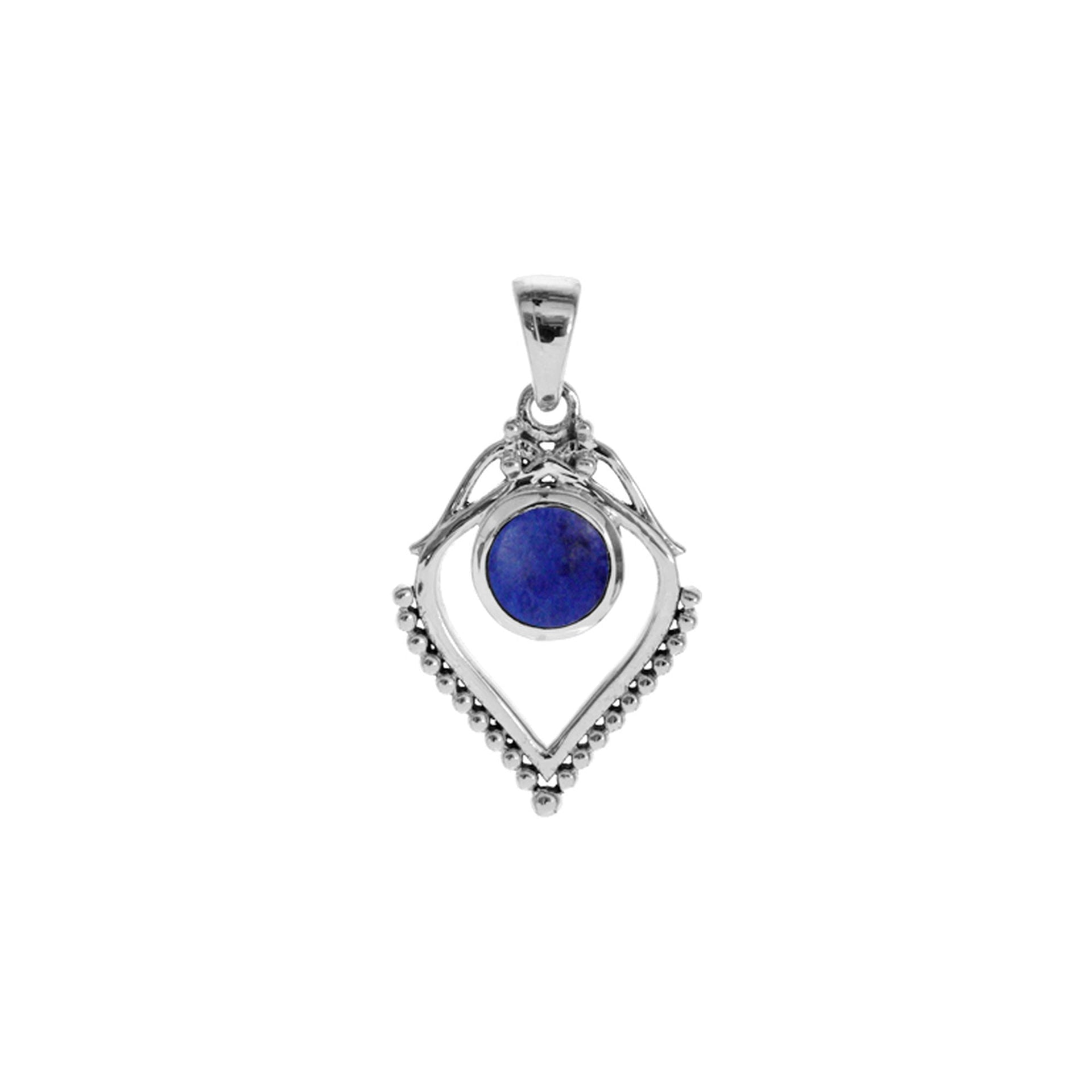 Isla lapis lazuli with boho surround pendant