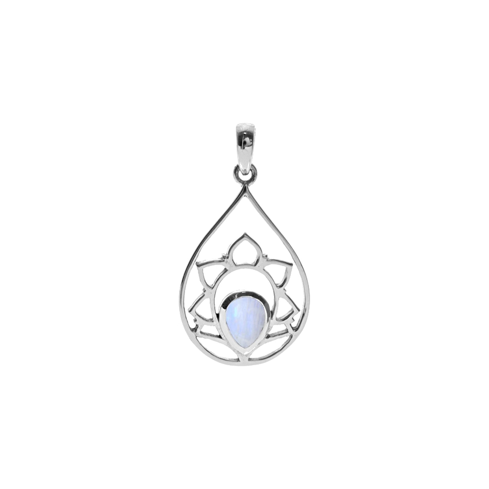 Tilly rainbow moonstone mandala pendant