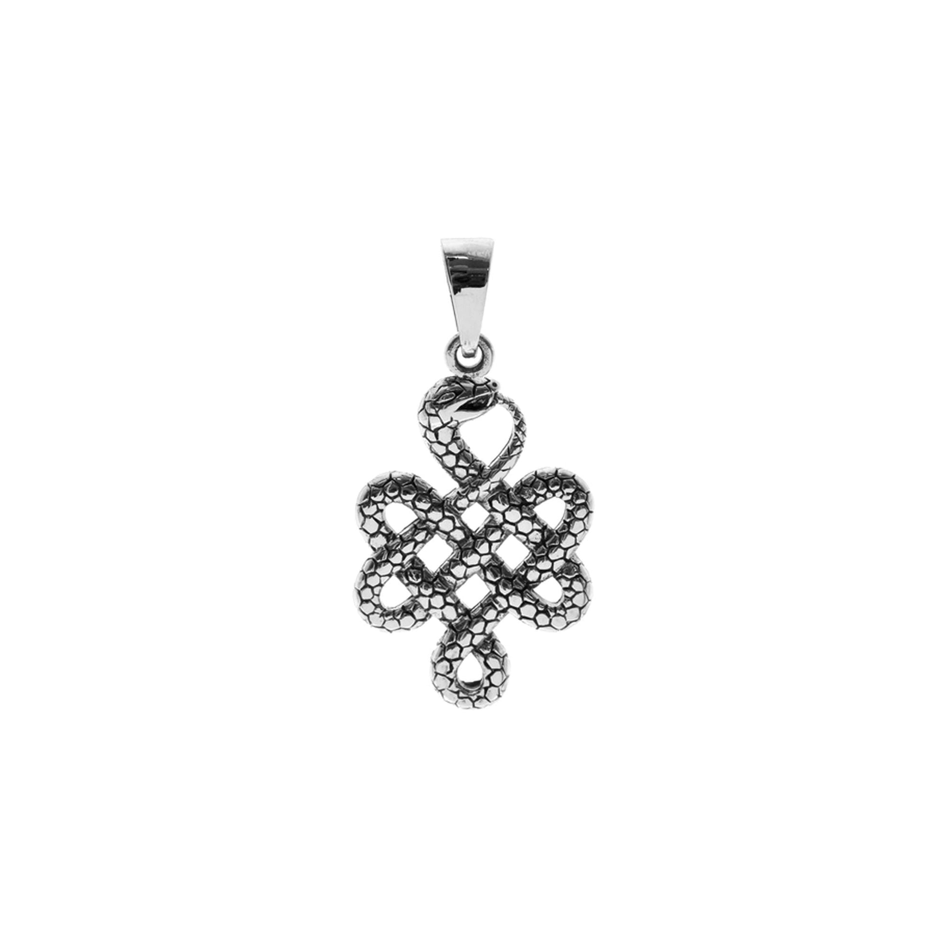 Harley Celtic knot snake pendant