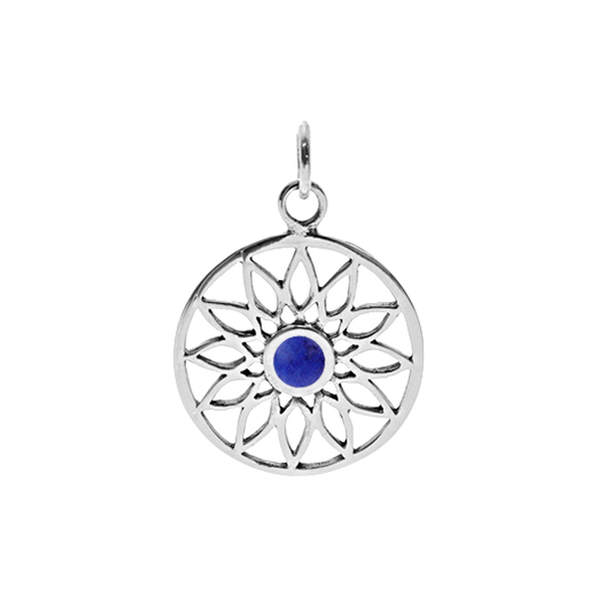 Tilly lapis mandala pendant