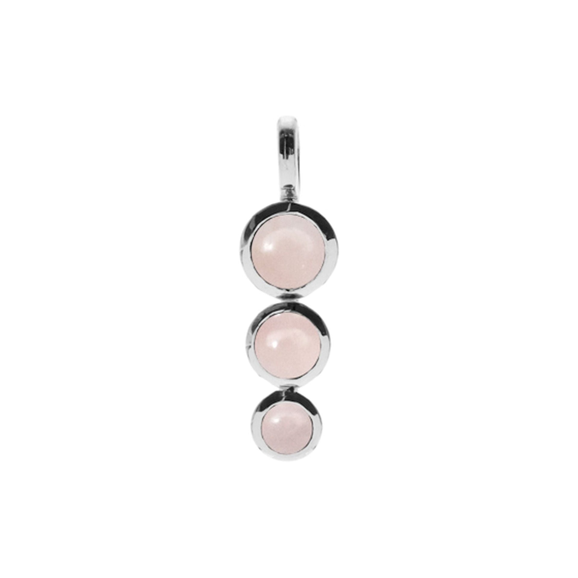Samira graduated rose quartz pendant