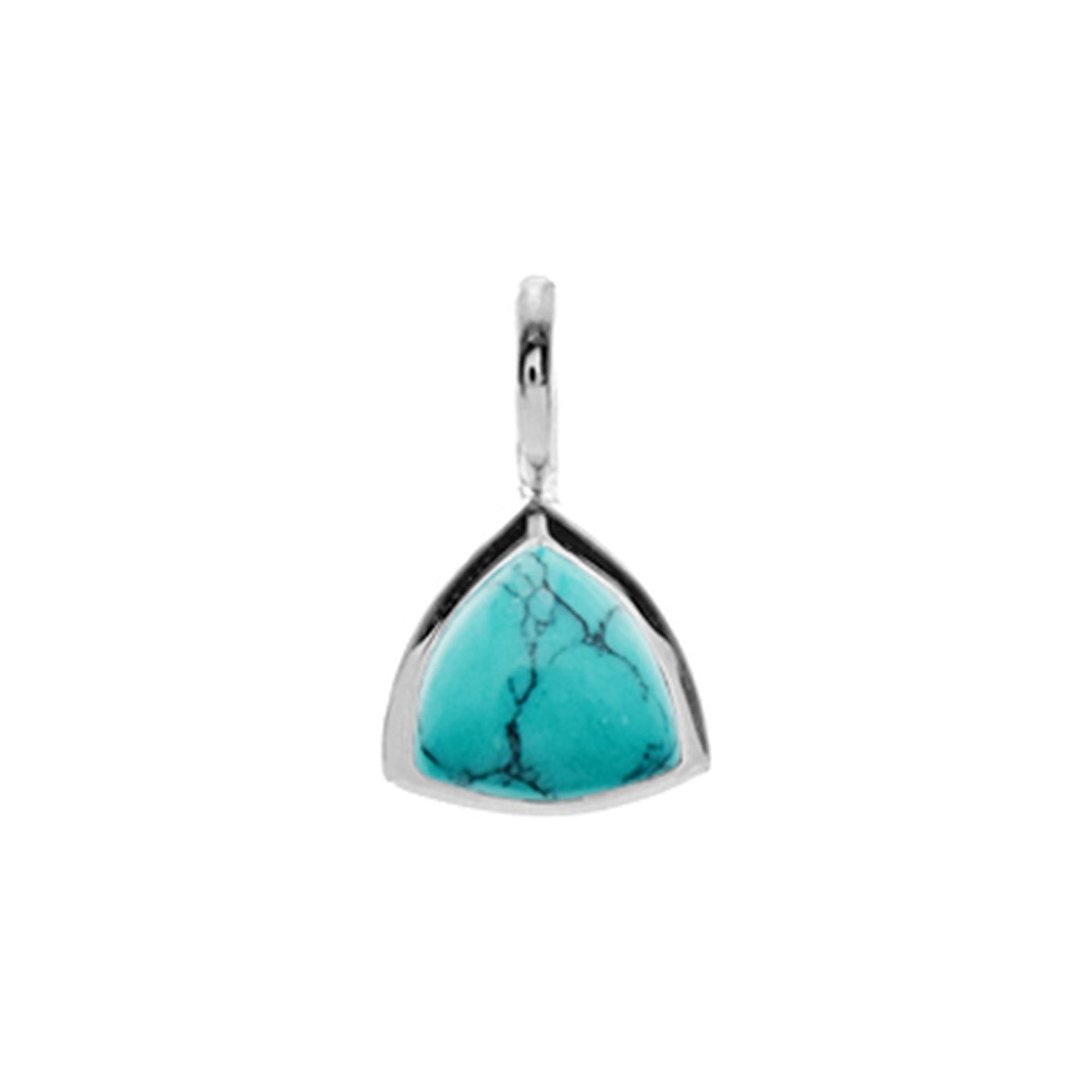 Samira trillion cut turquoise pendant