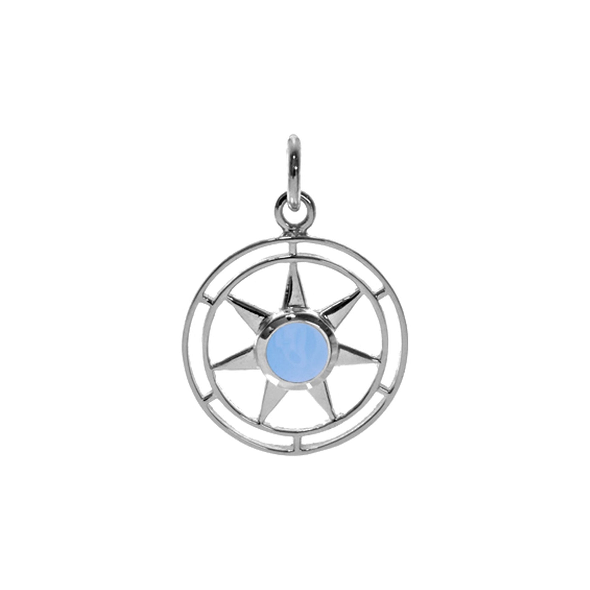 Tilly star blue chalcedony pendant