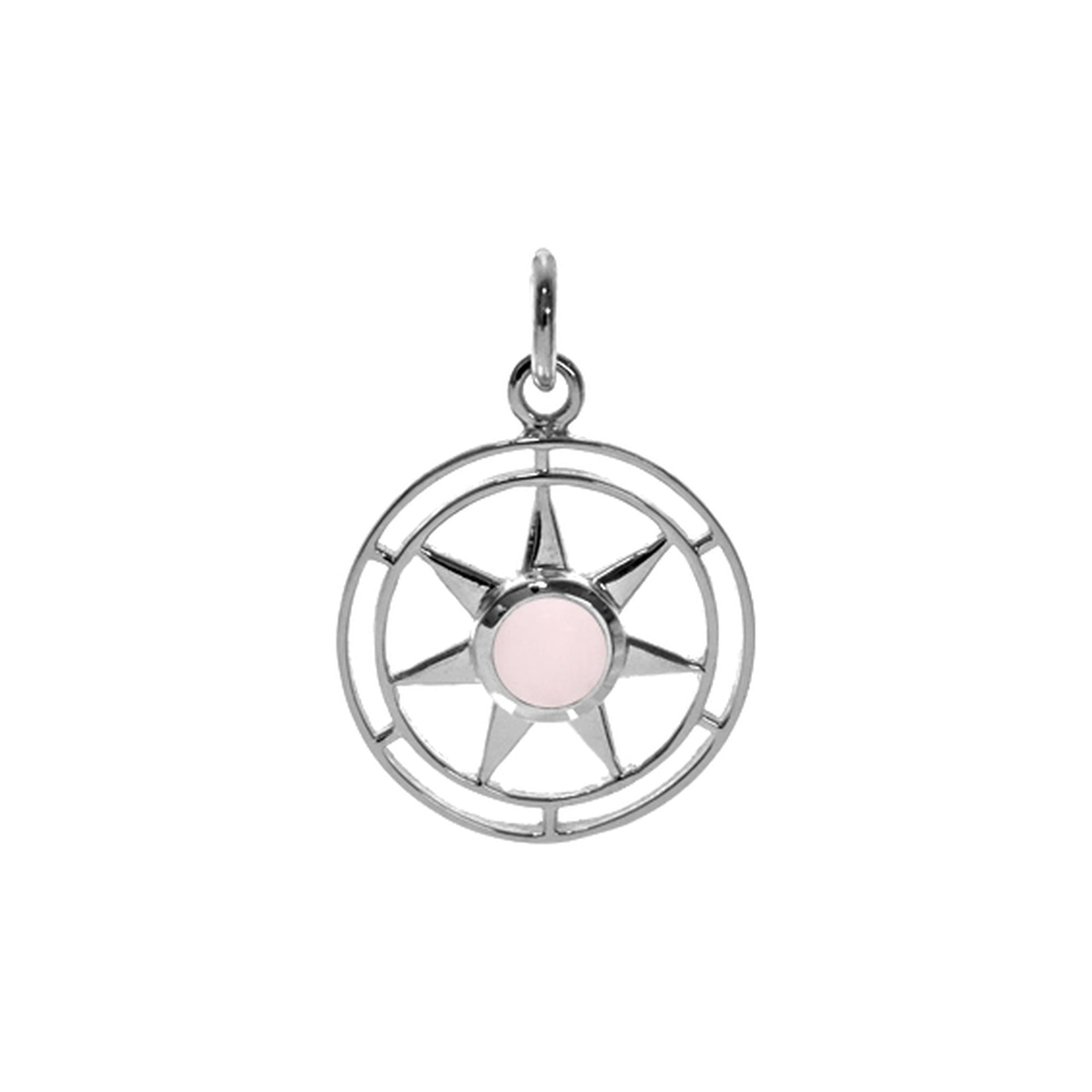 Tilly star rose quartz pendant