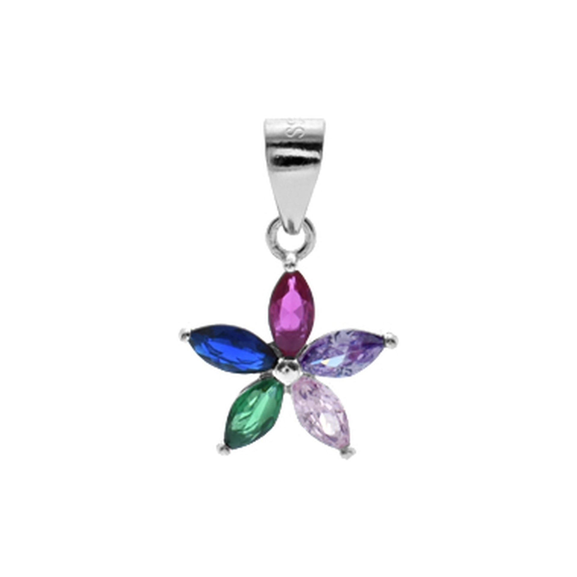 Sian pastel flower pendant