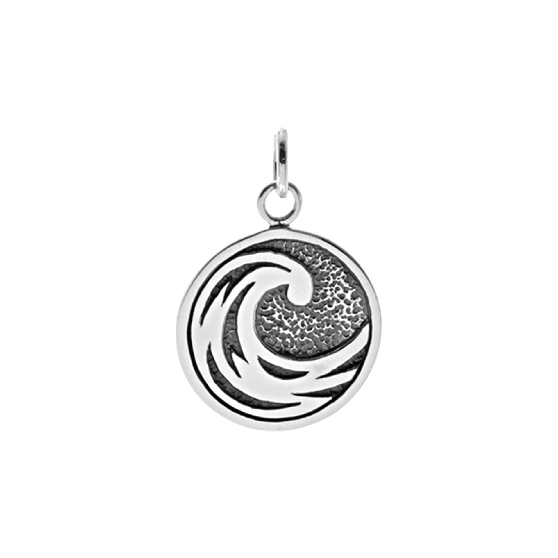 Mila wave disc pendant