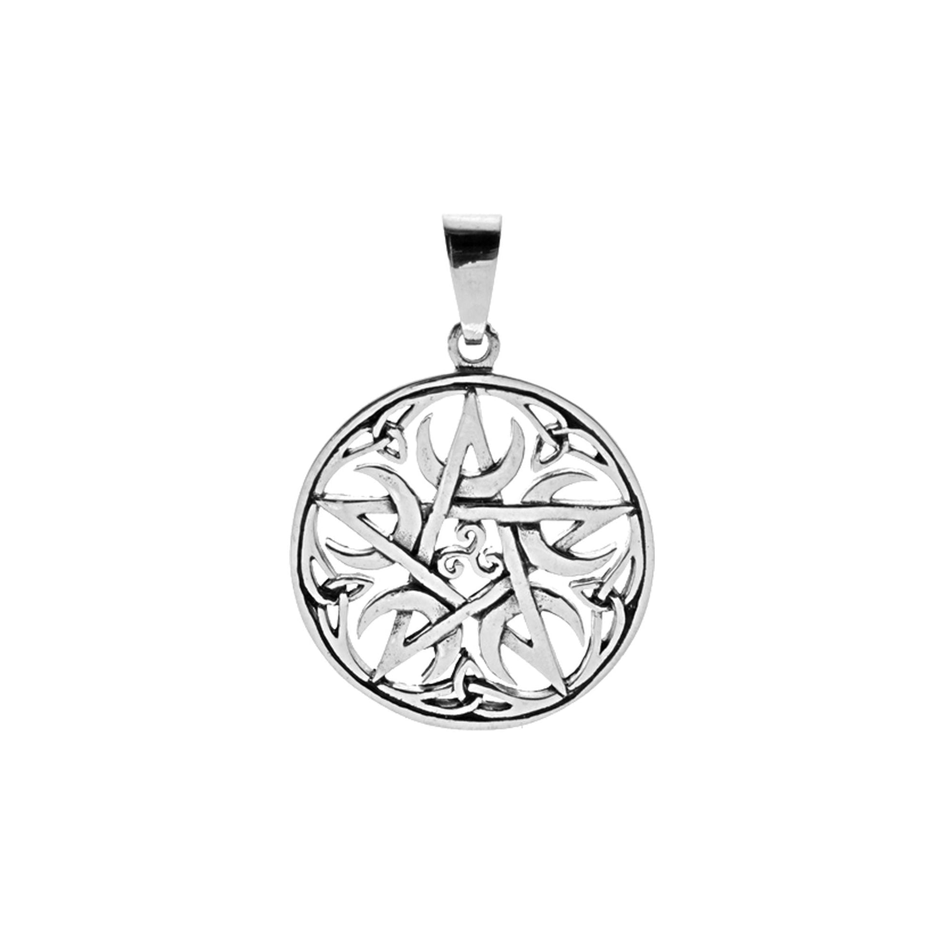 Harley disc pentagram pendant