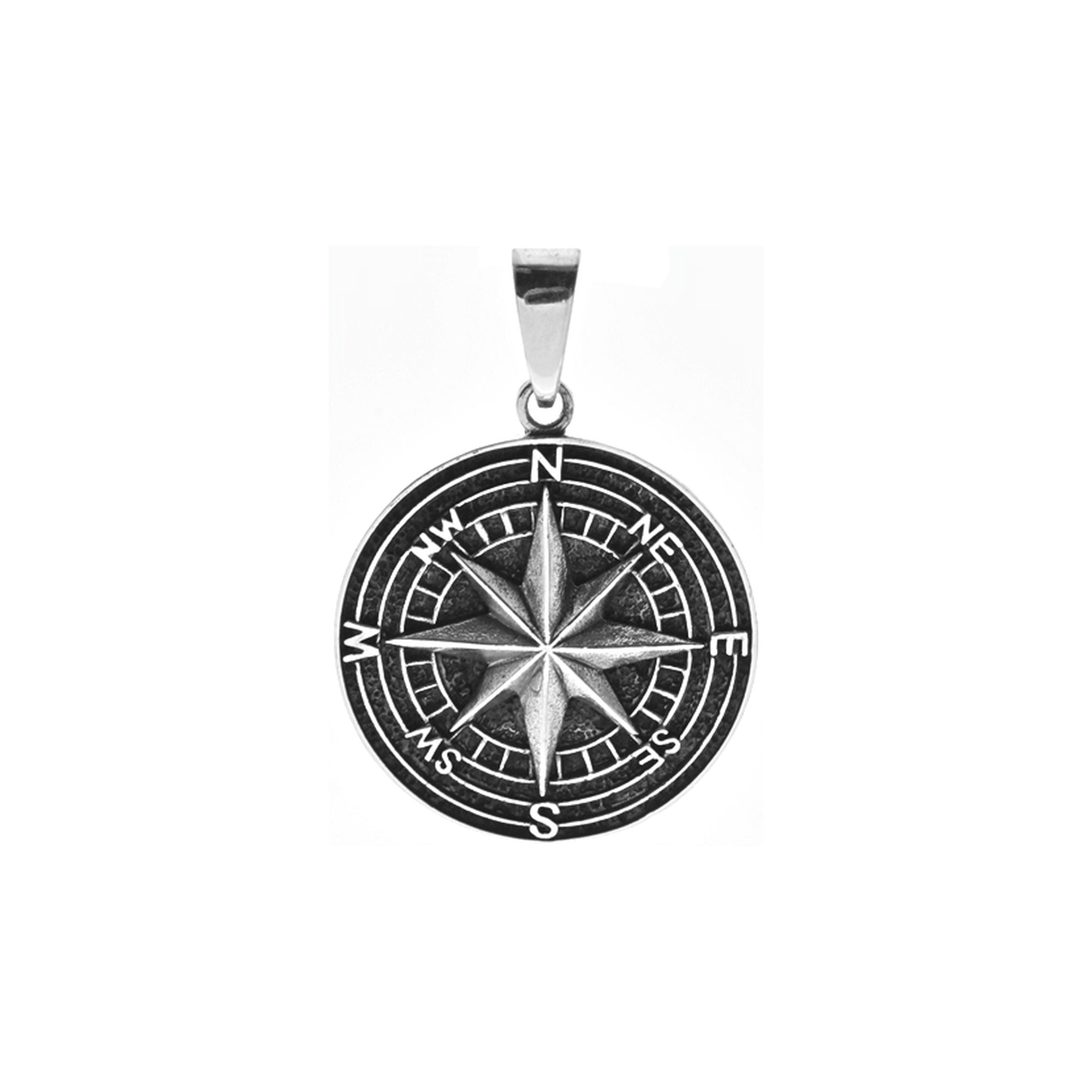 Harley Compass Harley compass pendant | My Silver Jewellery
