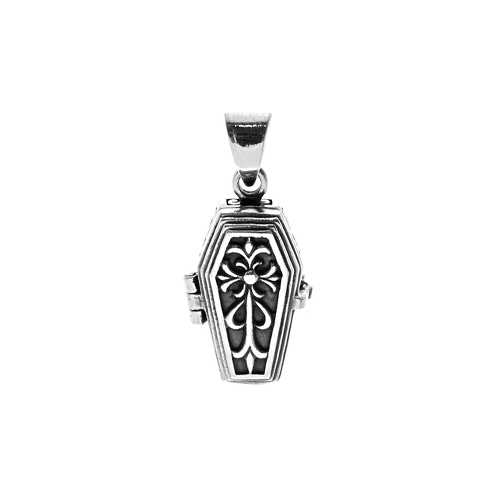 Harley coffin locket pendant