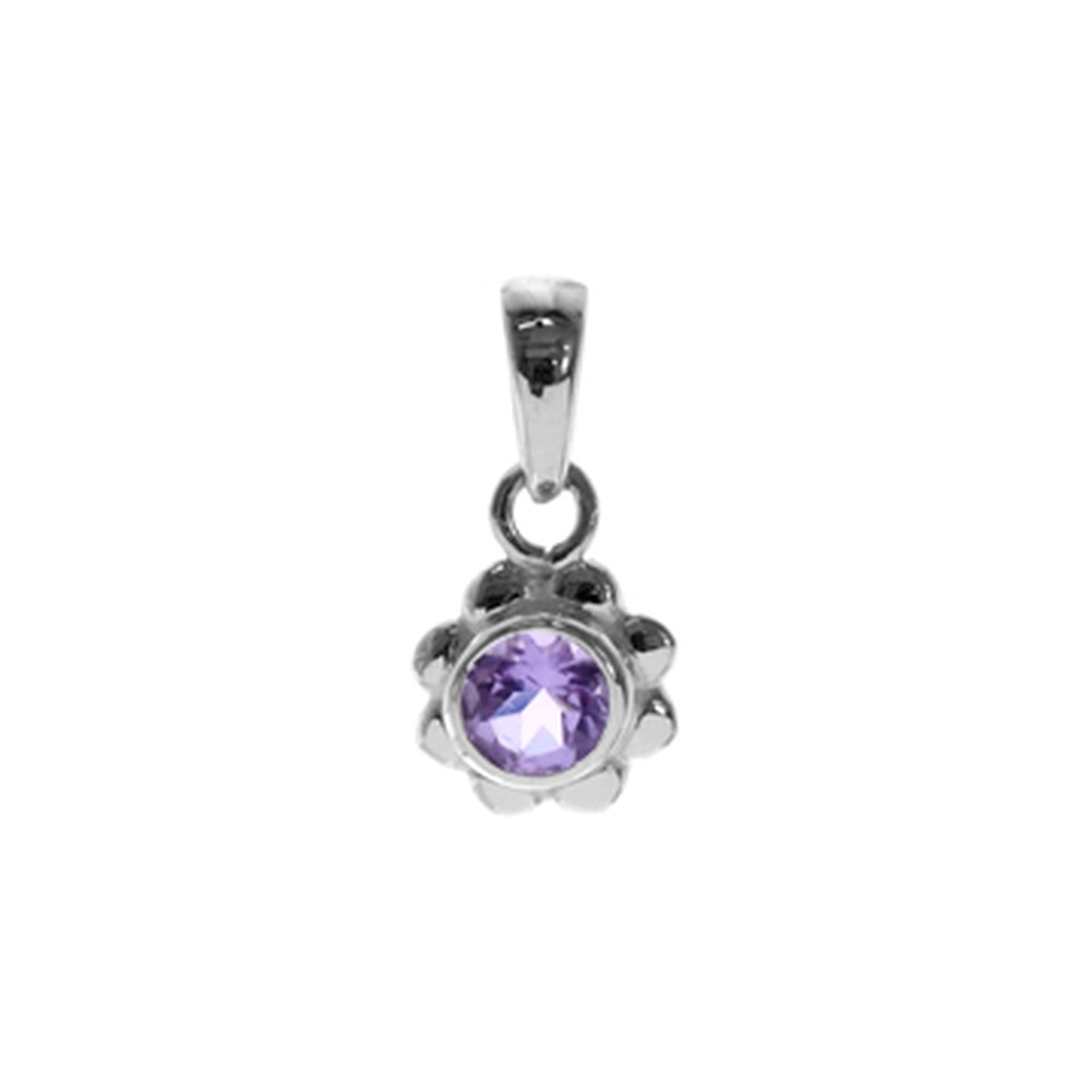 Matilda amethyst petal pendant