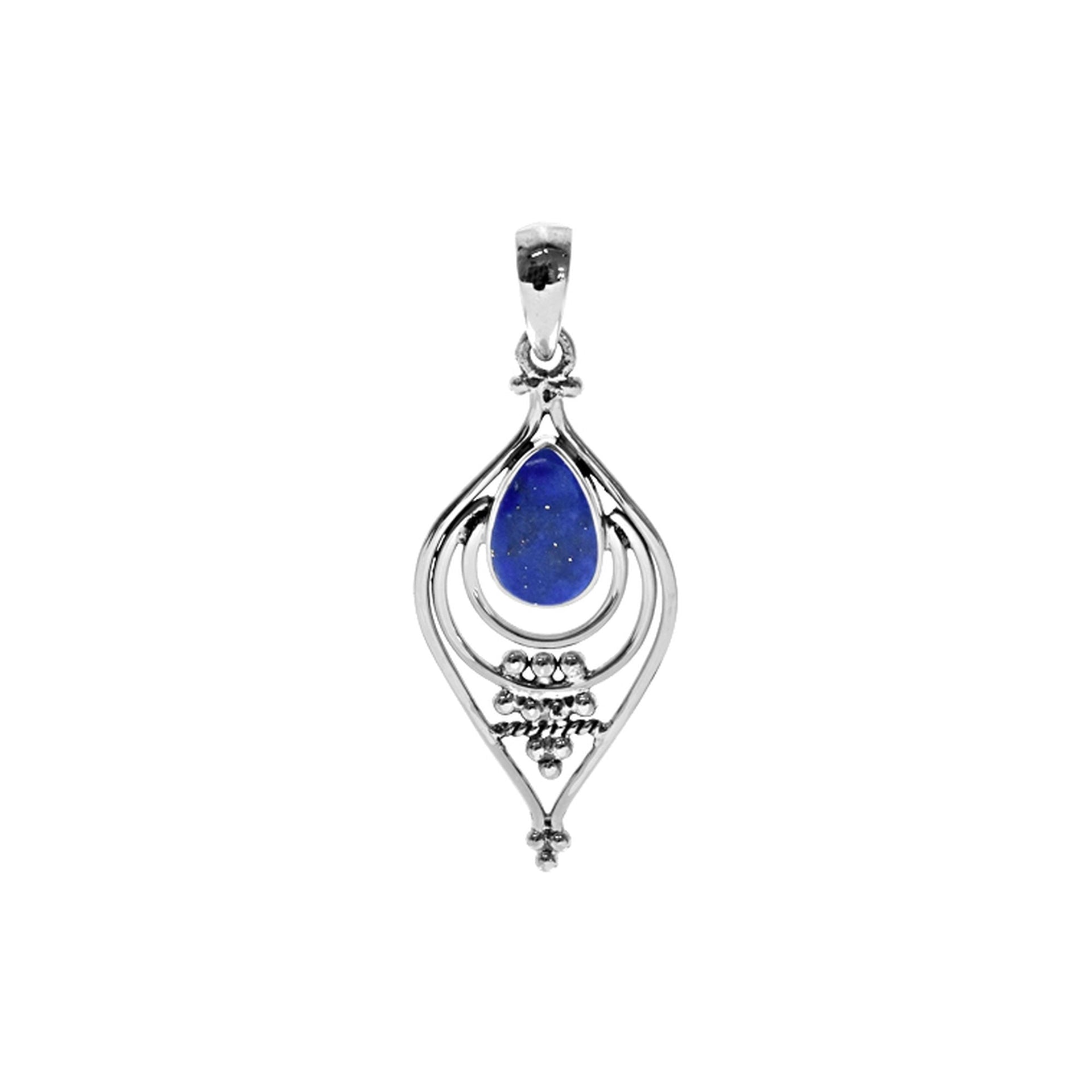 Isla ellipse lapis lazuli pendant