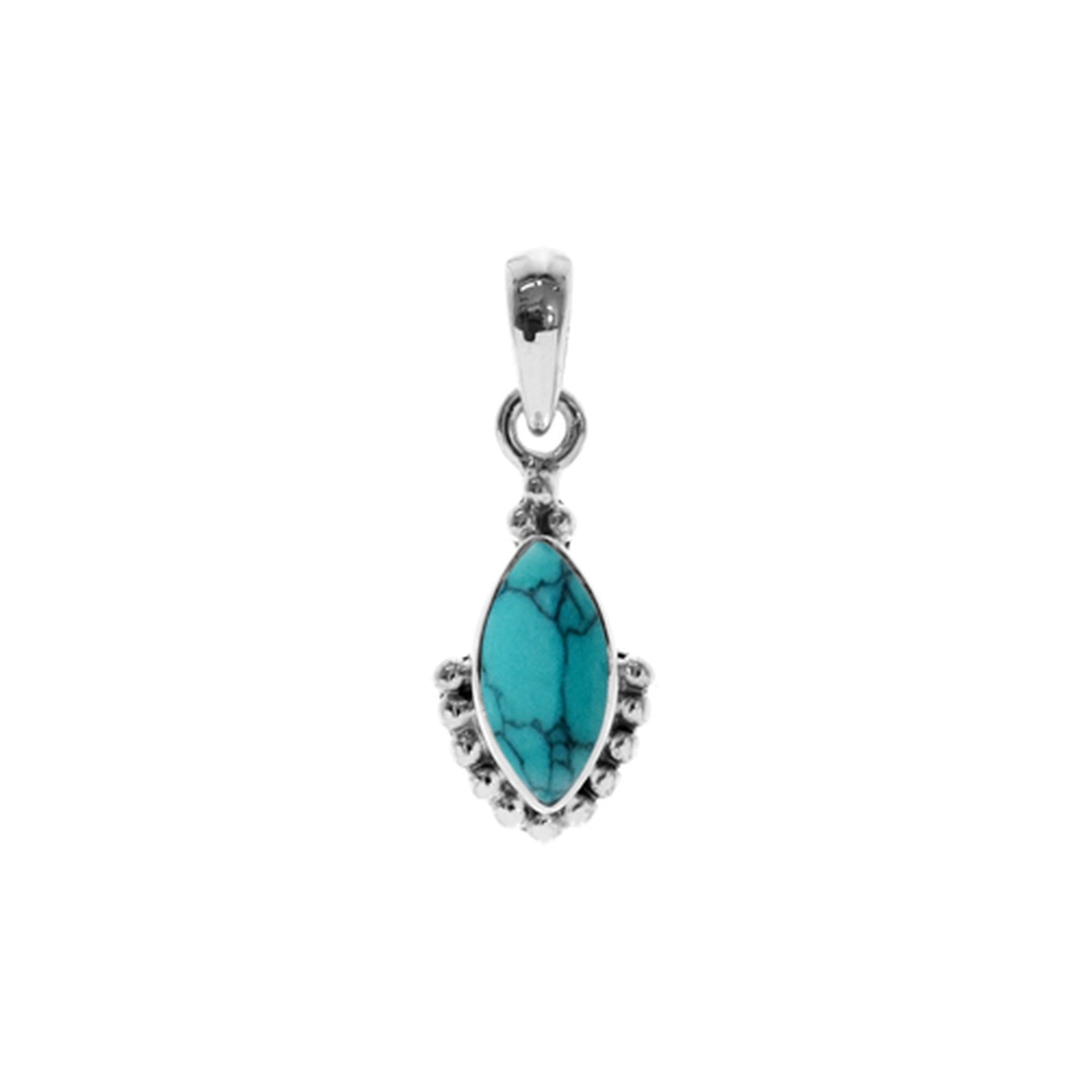 Isla marquis turquoise pendant