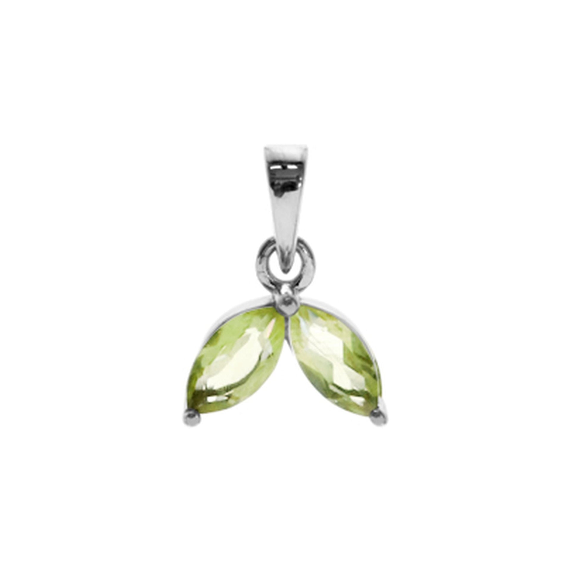 Kara double marquis peridot pendant