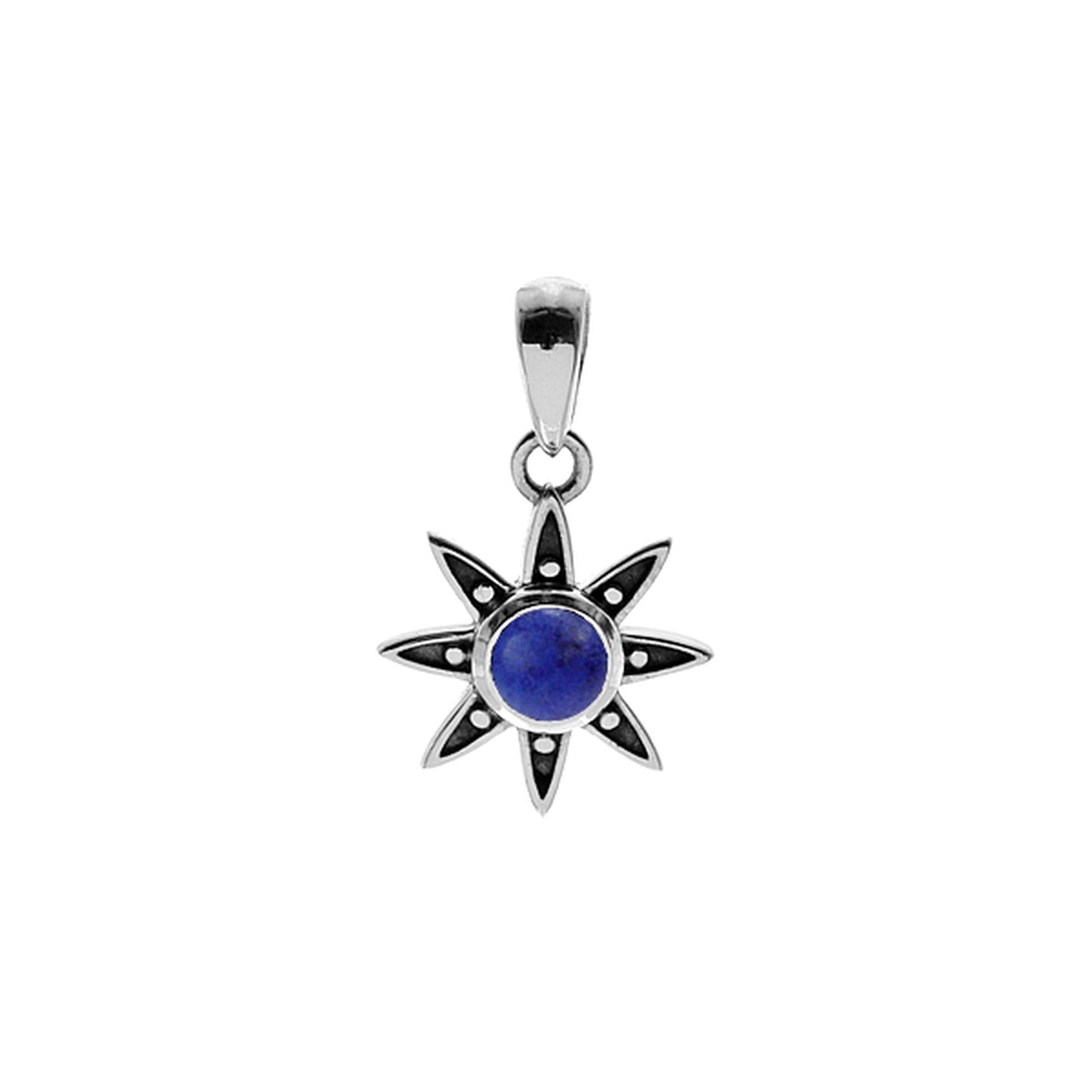 Catalina lapis lazuli sunburst pendant