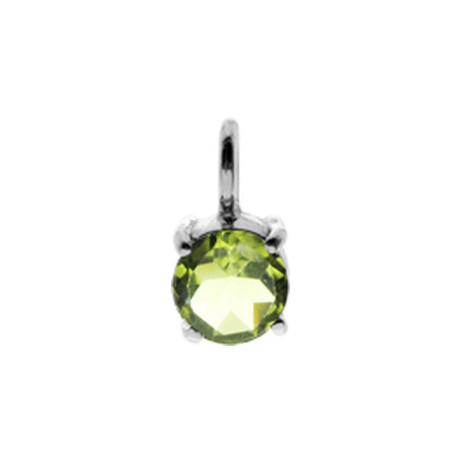 Kara round peridot pendant