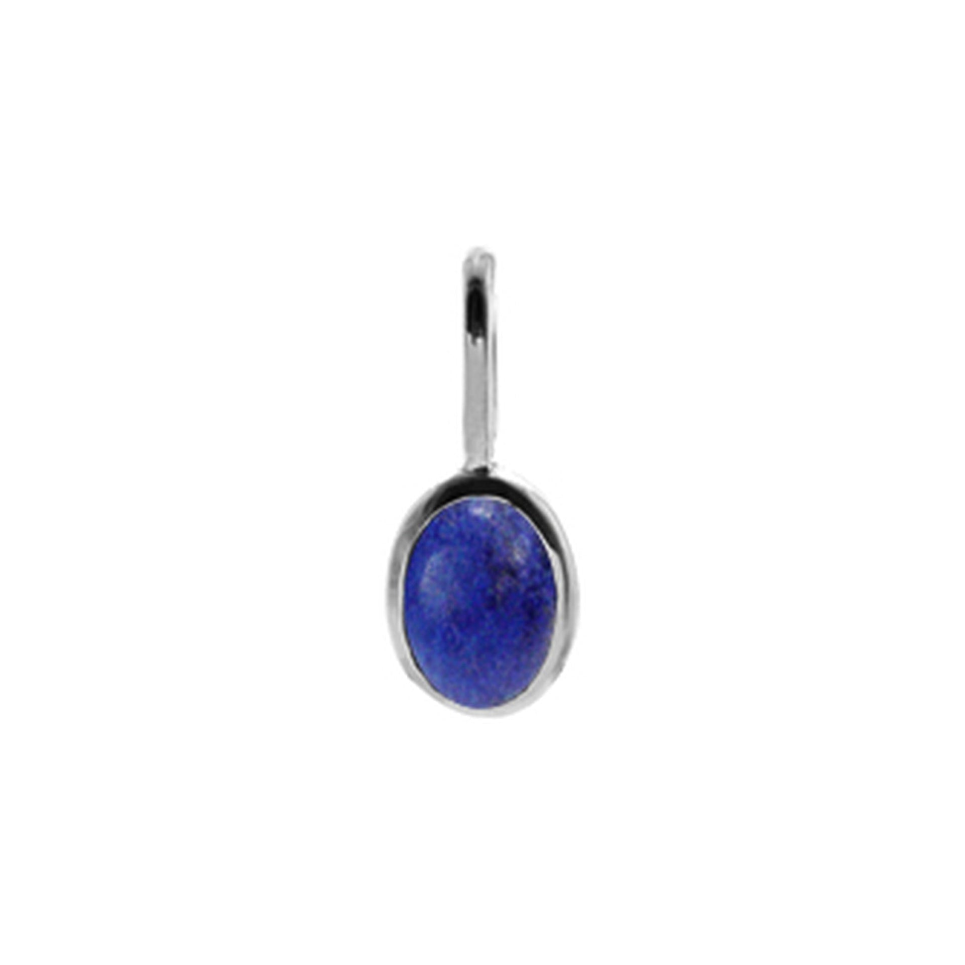 Samira small oval lapis lazuli pendant