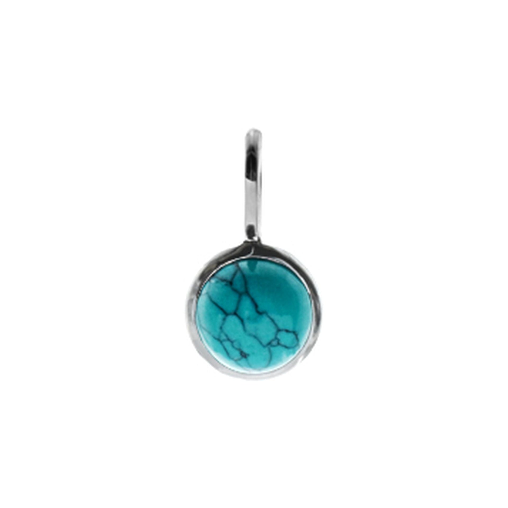 Samira round turquoise pendant