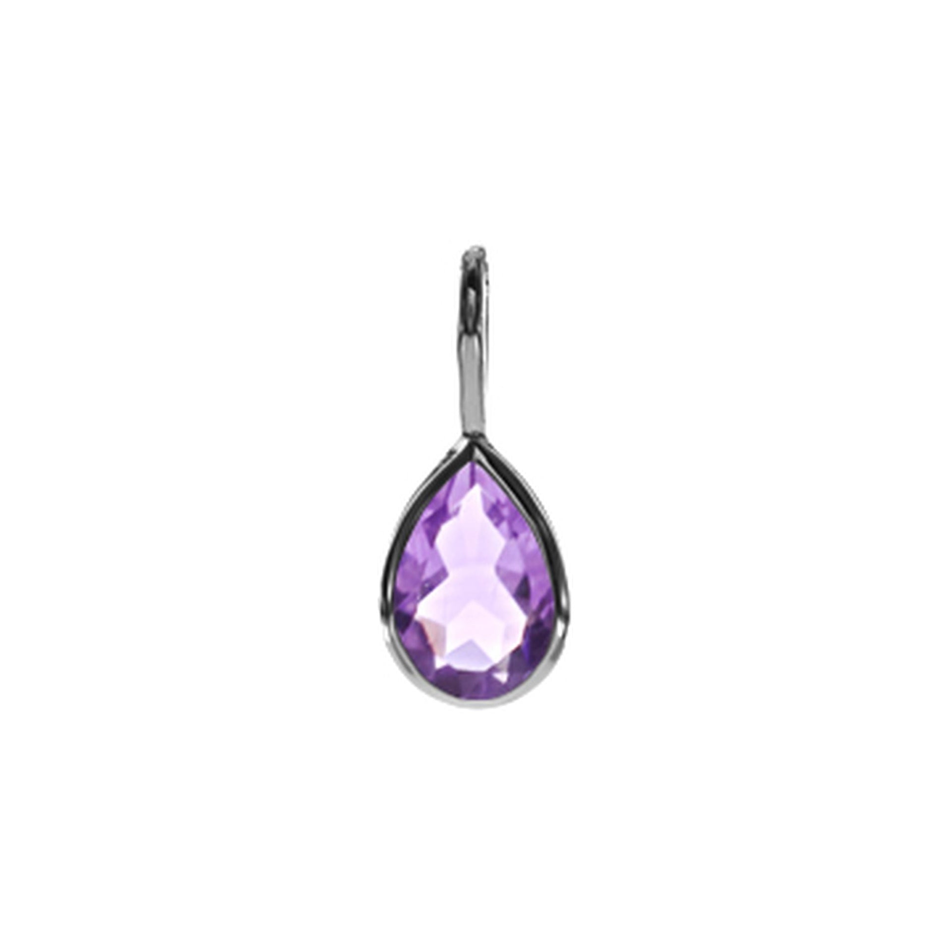 Samira teardrop amethyst pendant