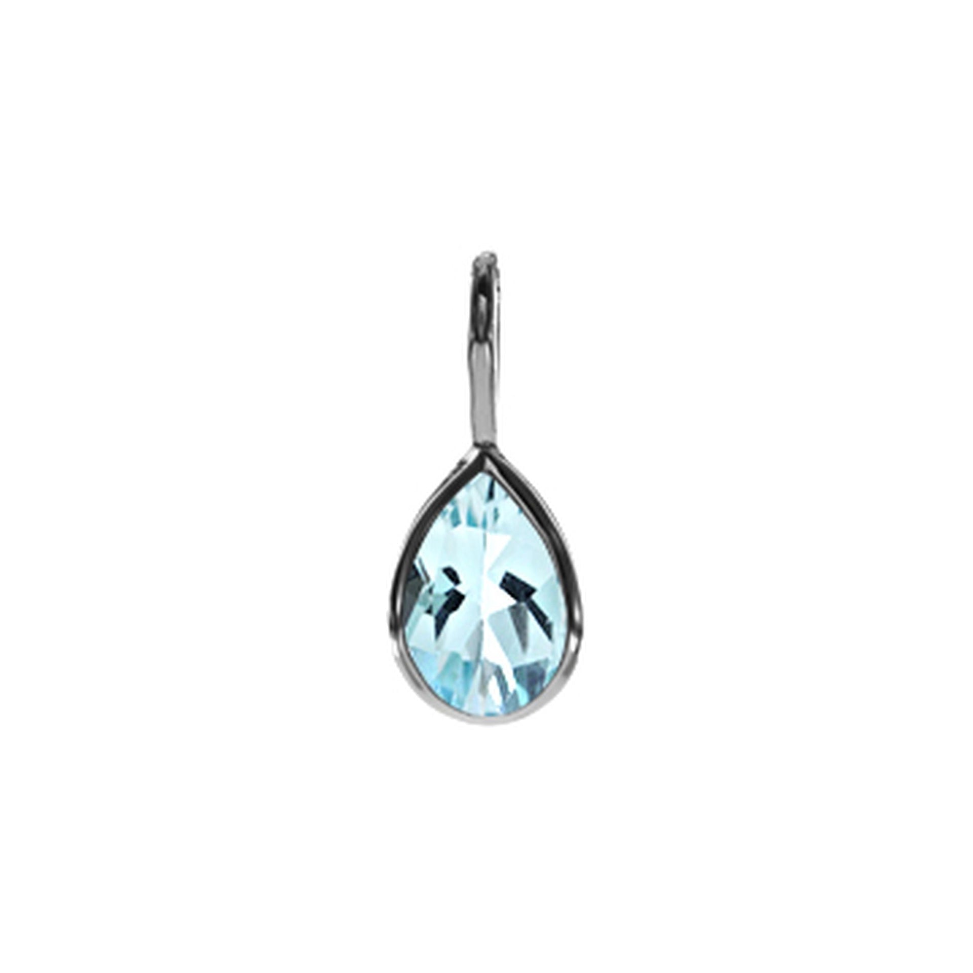 Samira teardrop blue topaz pendant