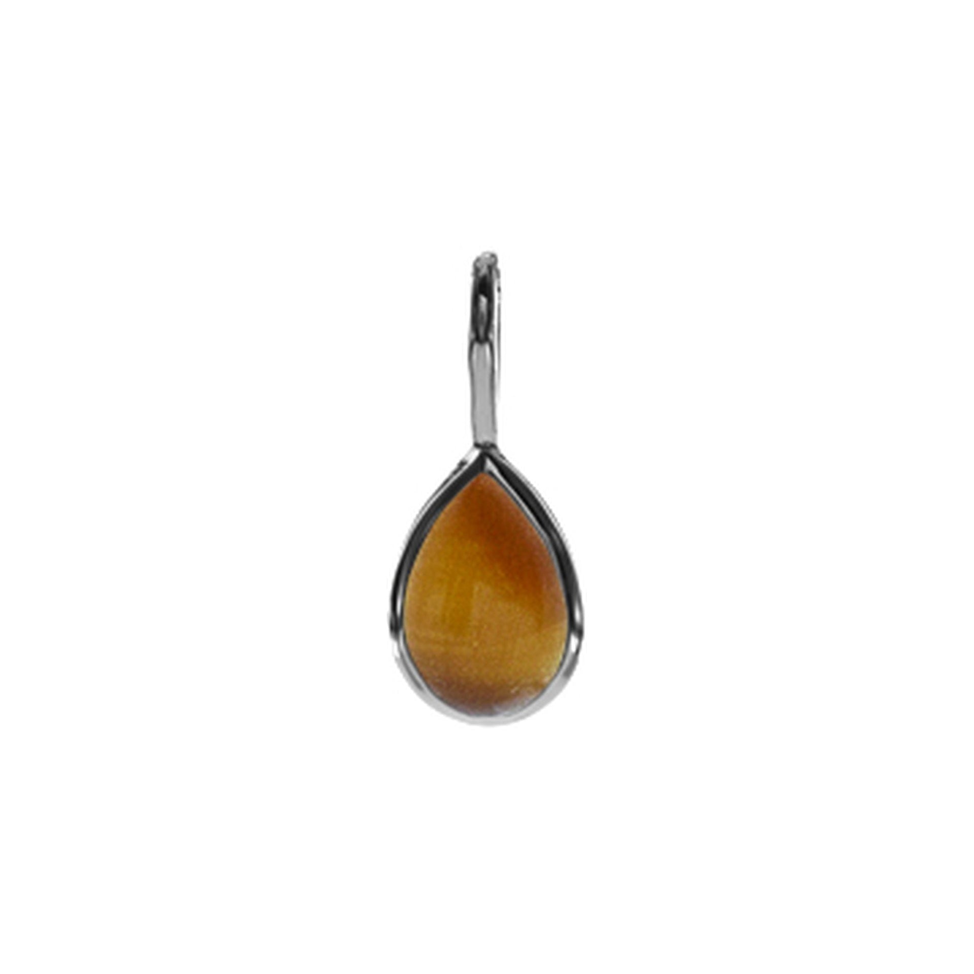 Samira teardrop tiger's eye pendant