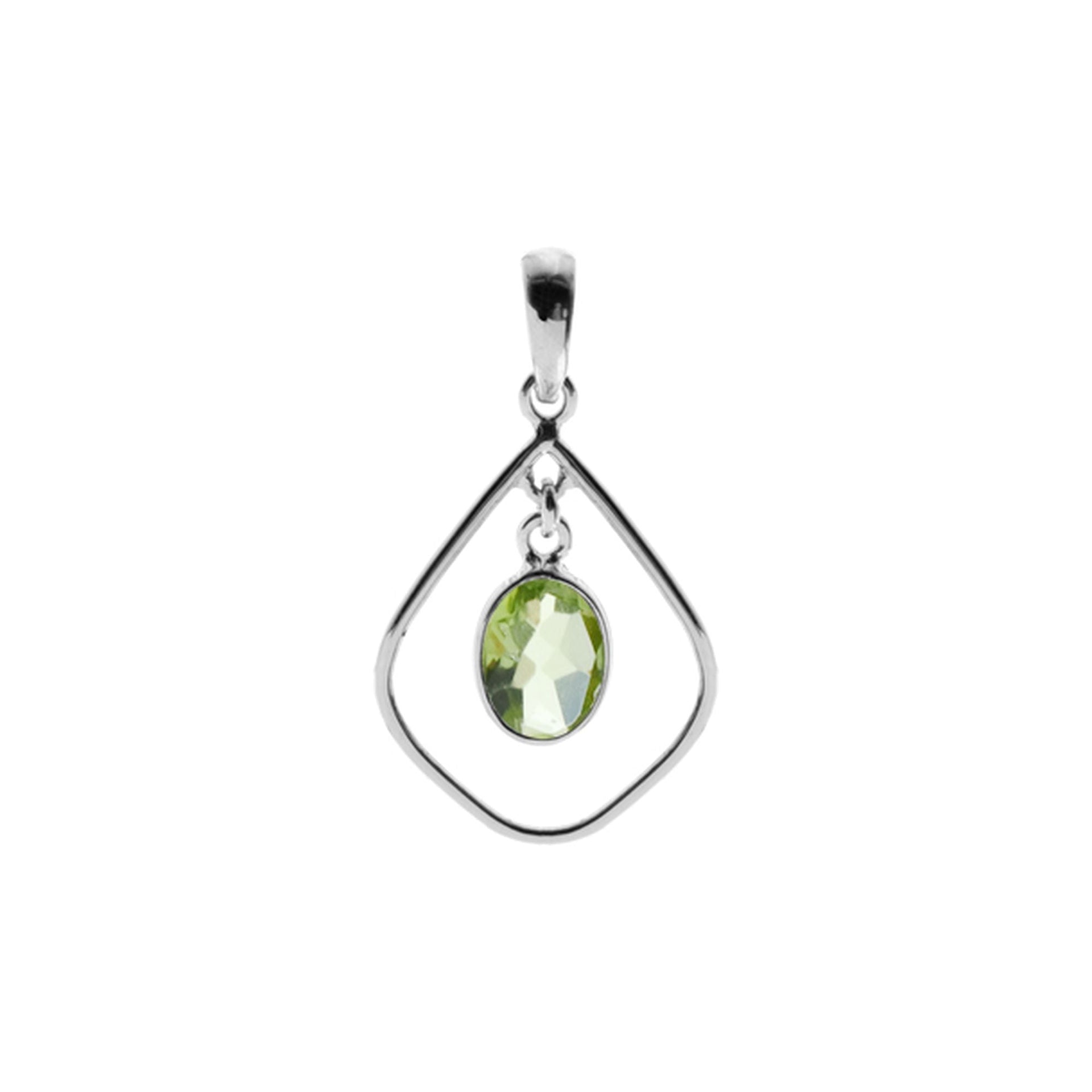Ivy soft kite peridot pendant