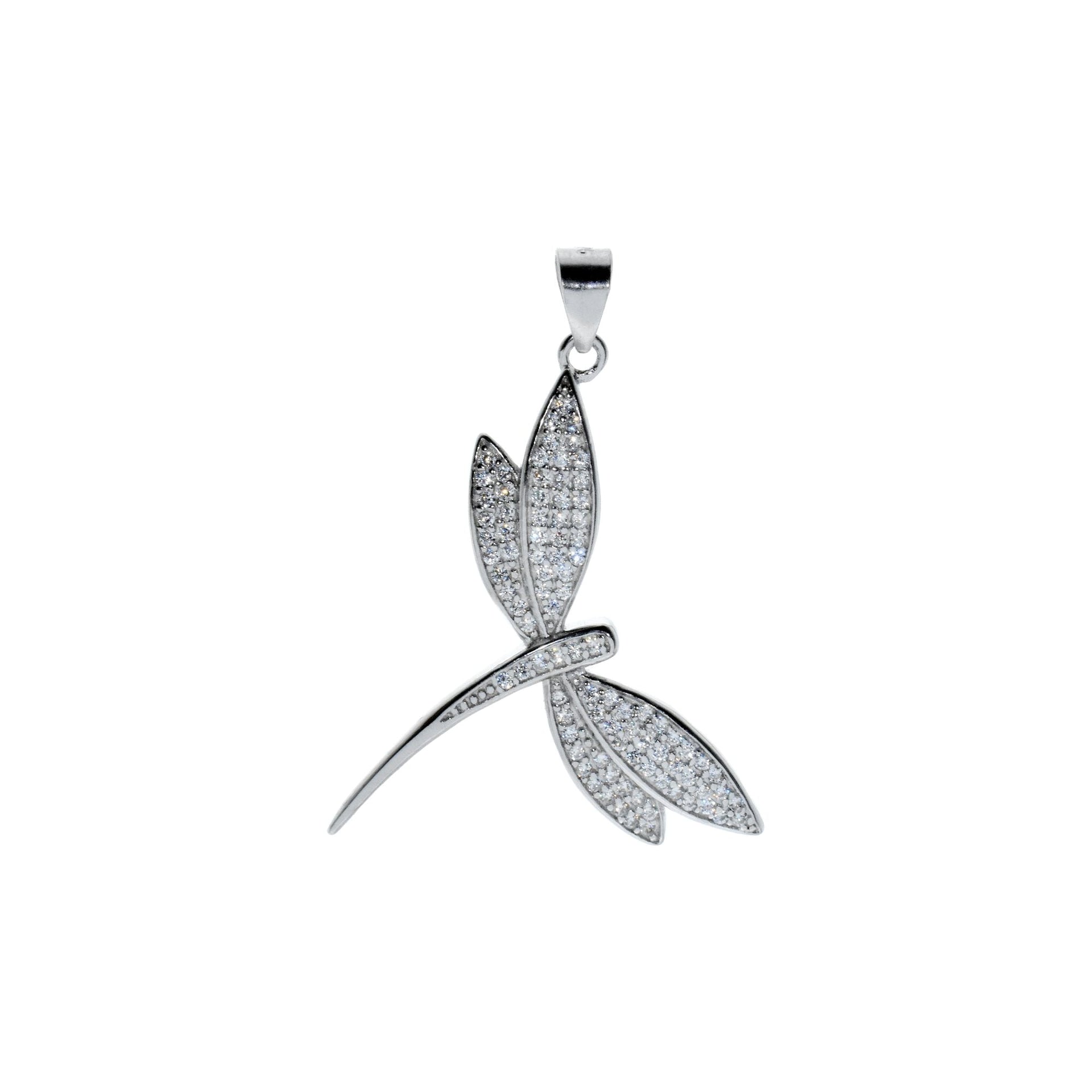 Chloe CZ dragonfly pendant