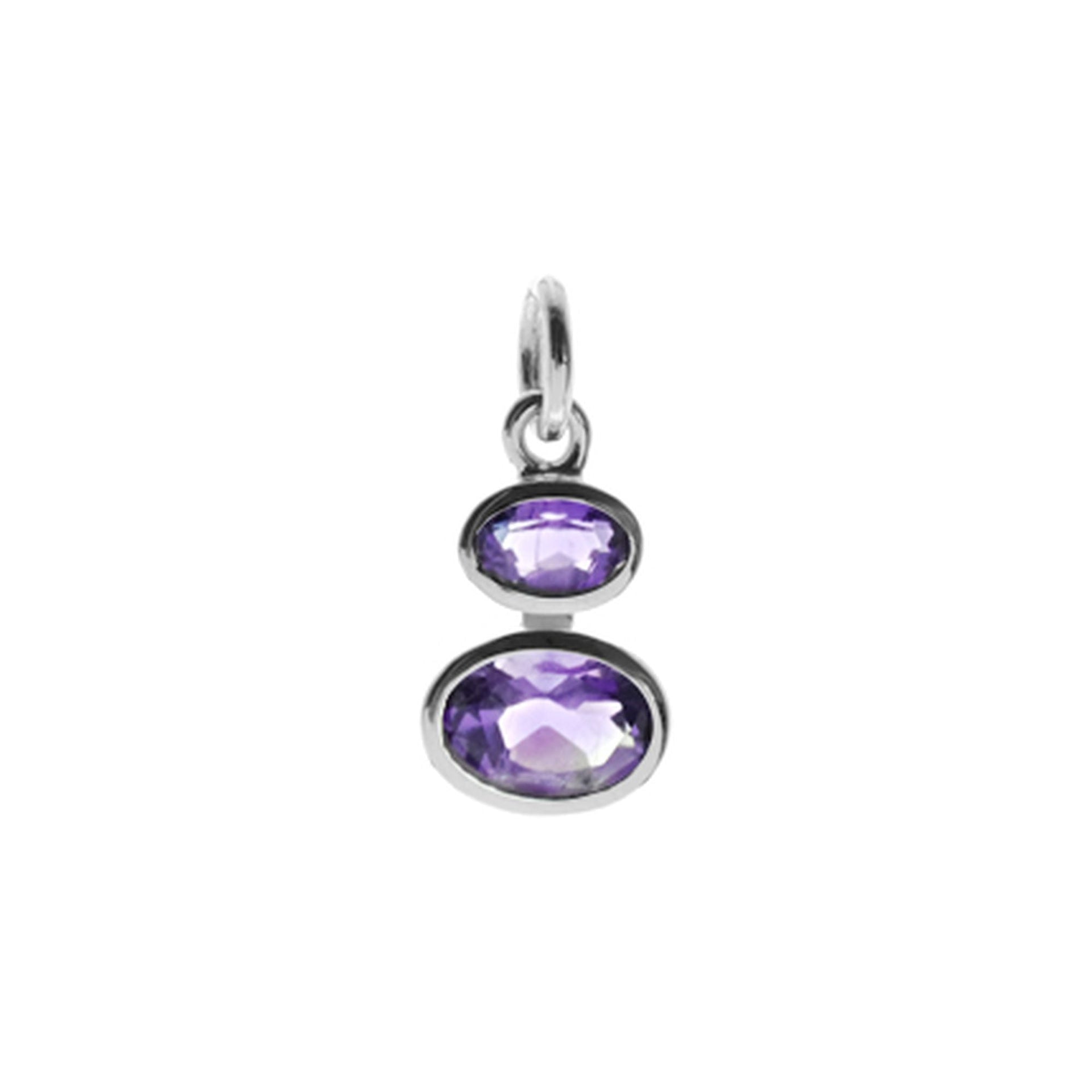Samira twin amethyst pendant