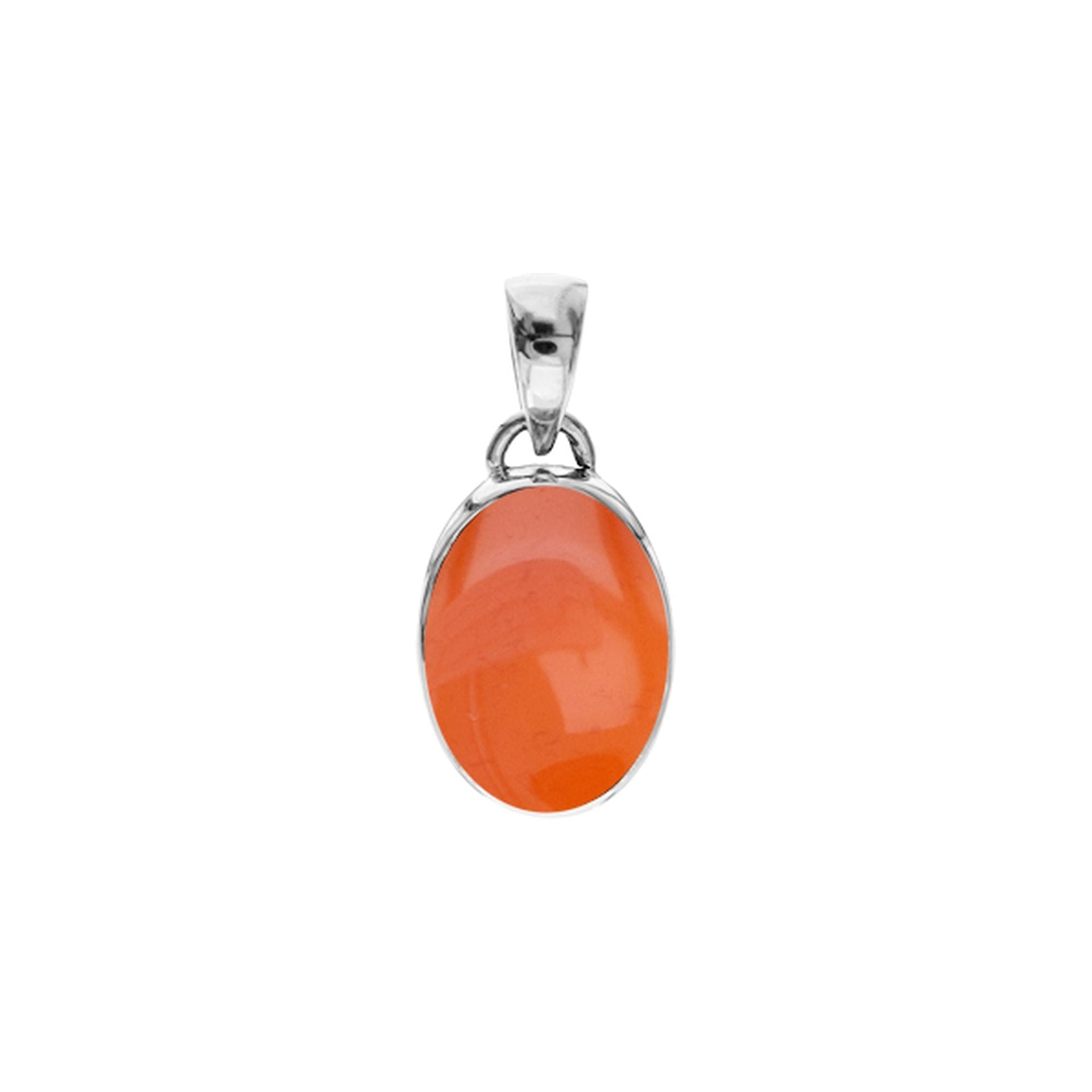 Samira oval carnelian pendant