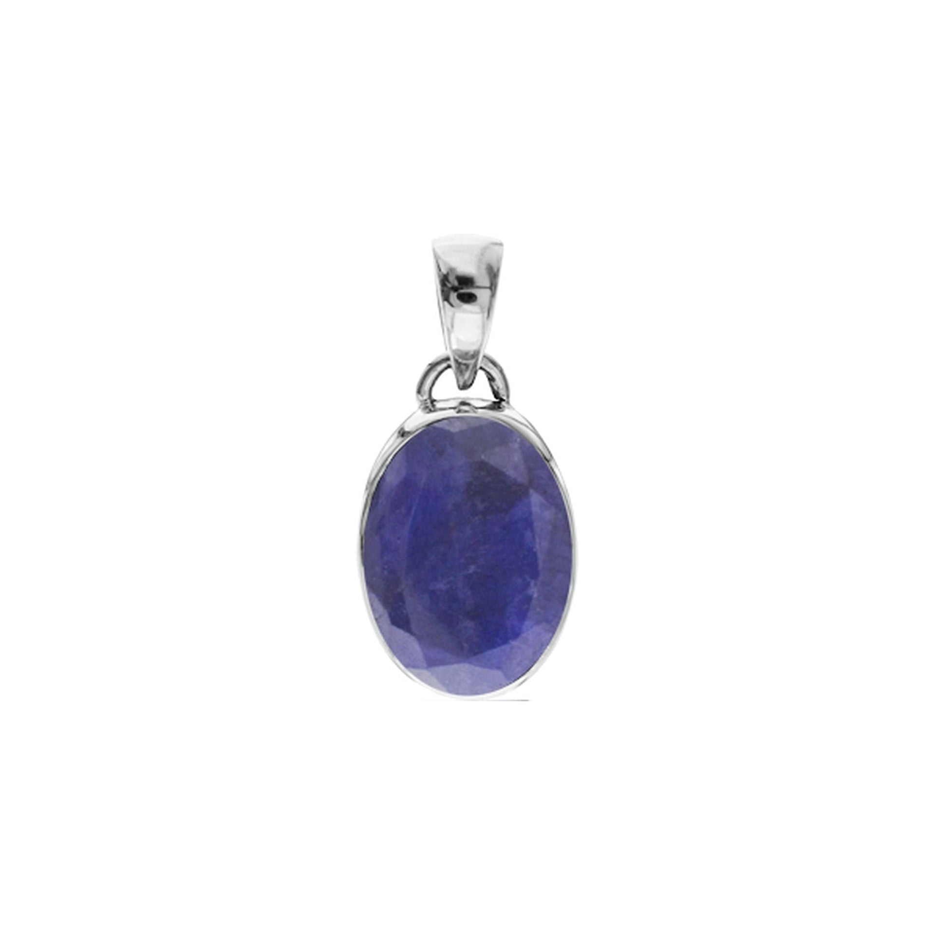 Samira oval sapphire quartz pendant