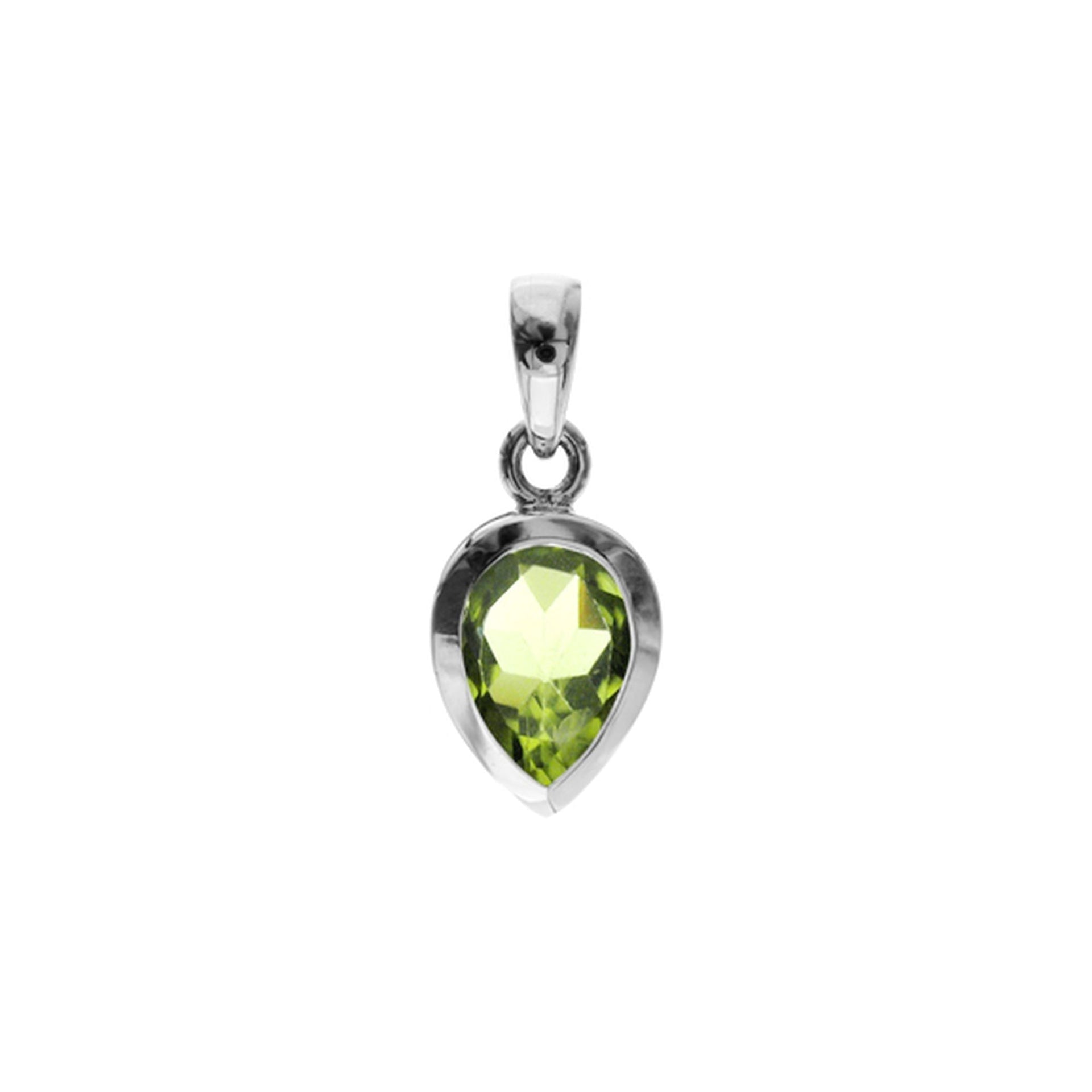 Samira peridot teardrop pendant