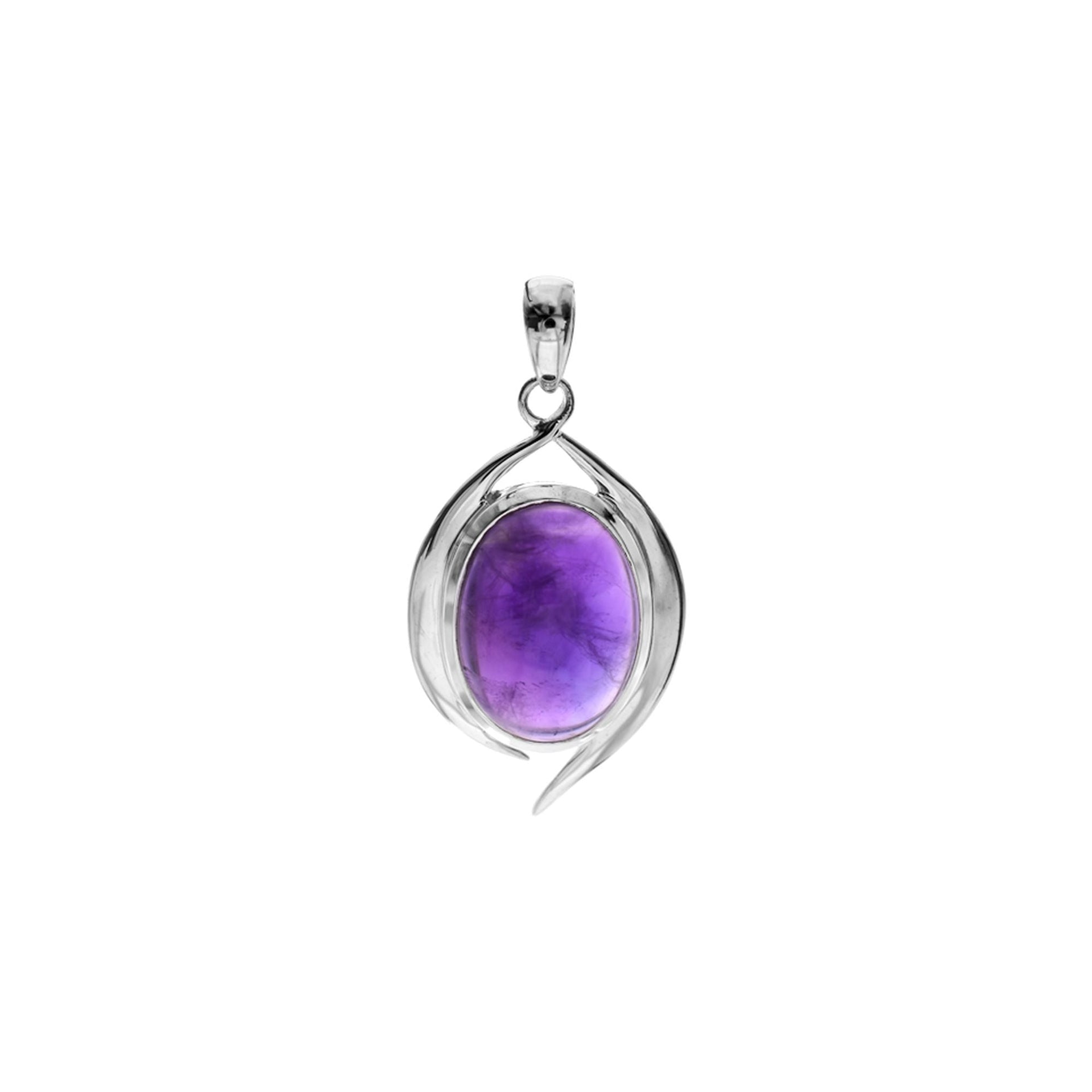 Viola tailed amethyst pendant