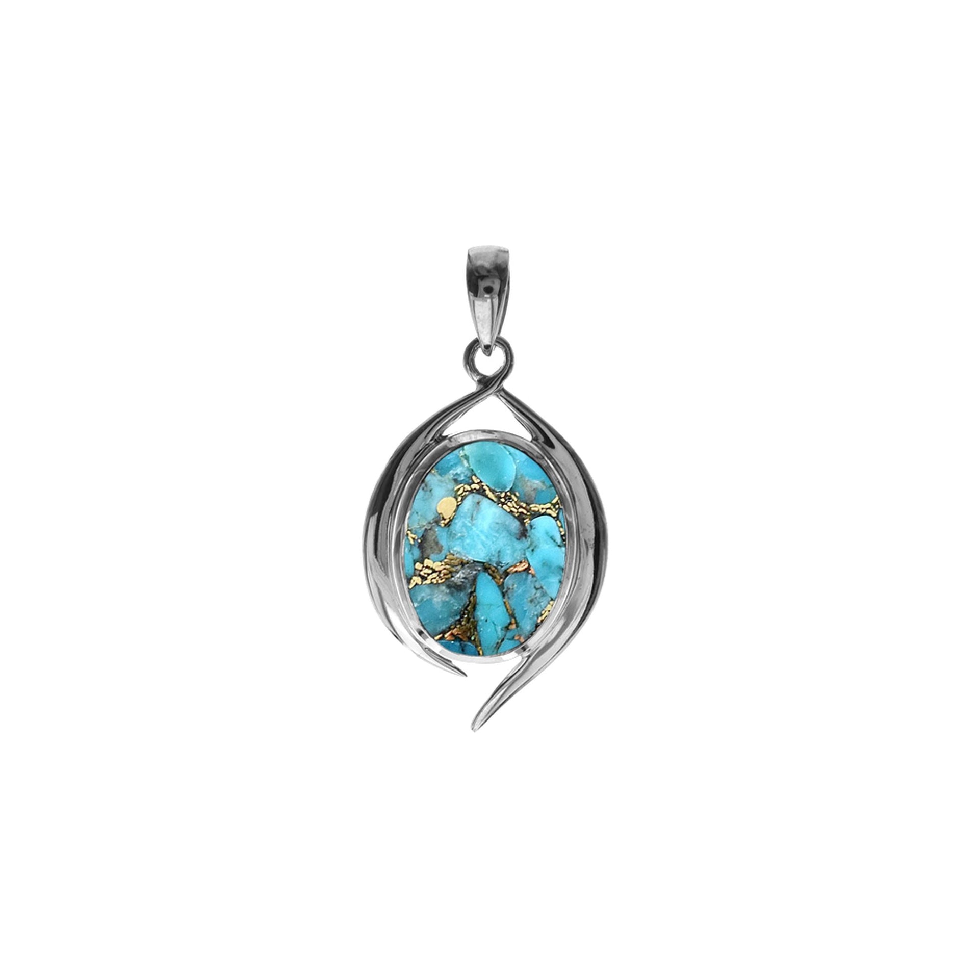 Viola tailed blue mohave pendant