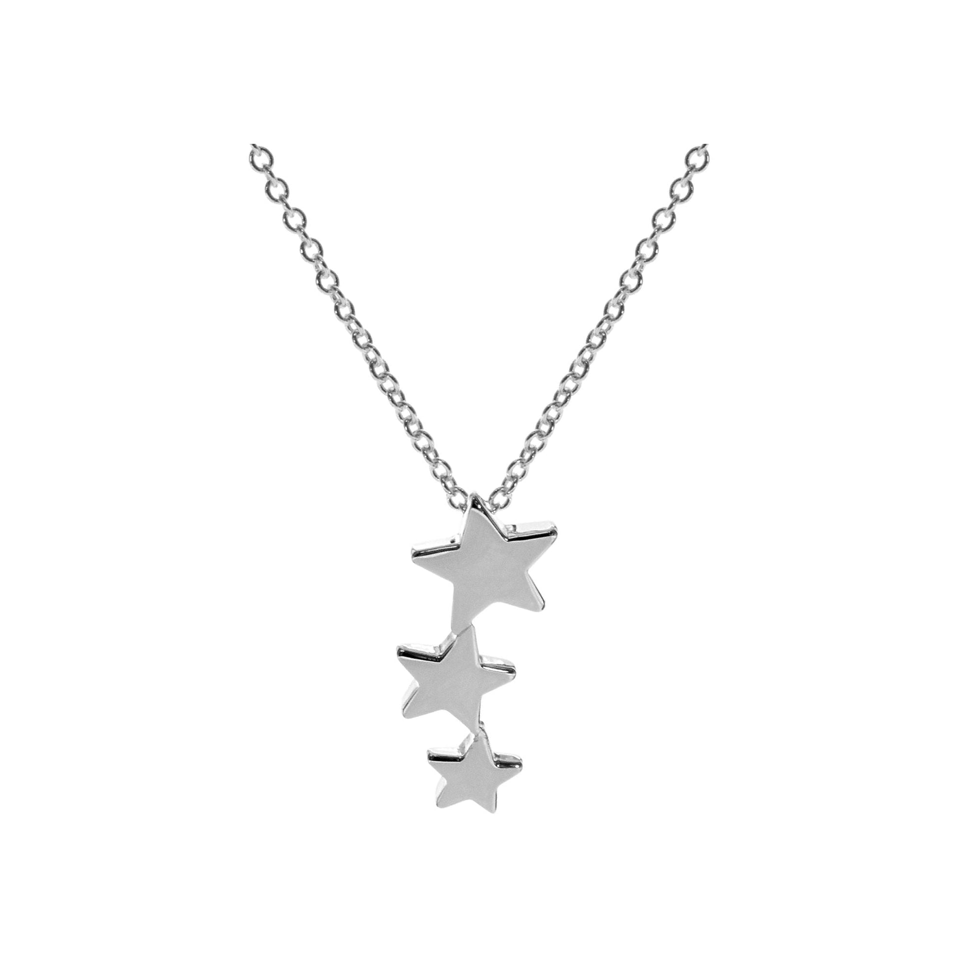 Faith shooting stars pendant with chain