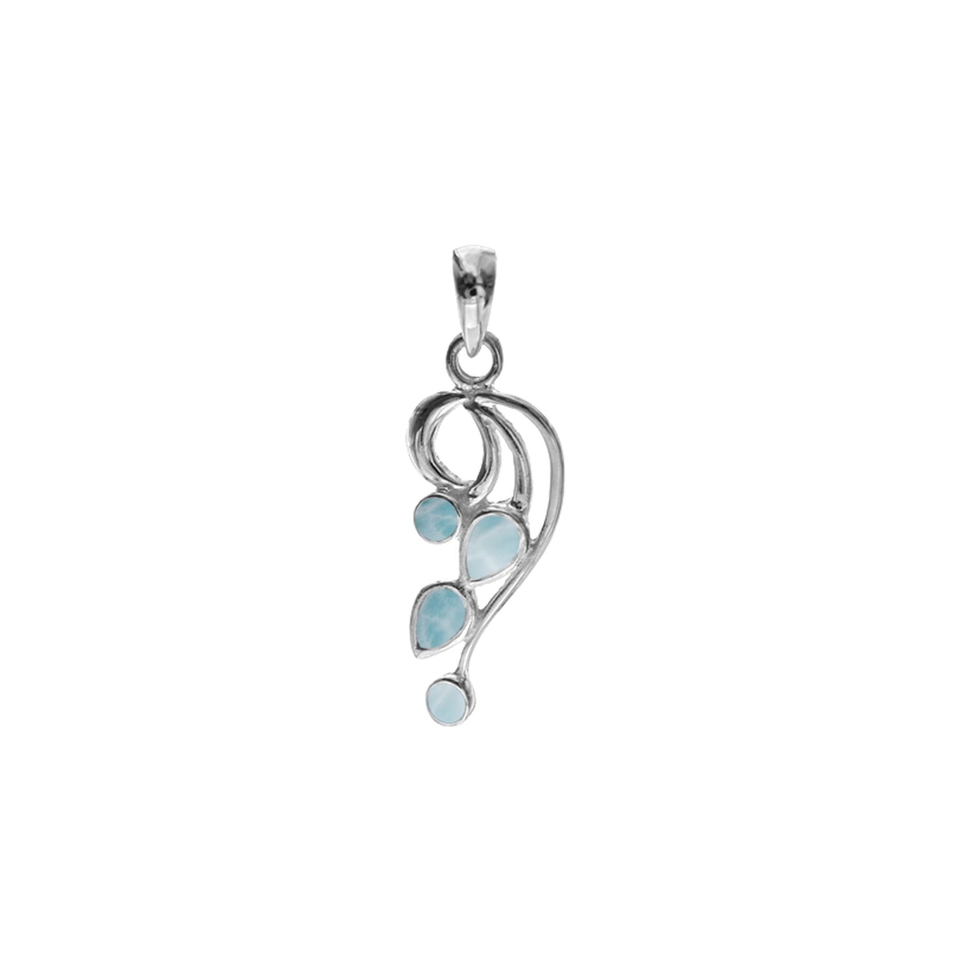 Lola larimar swirl pendant