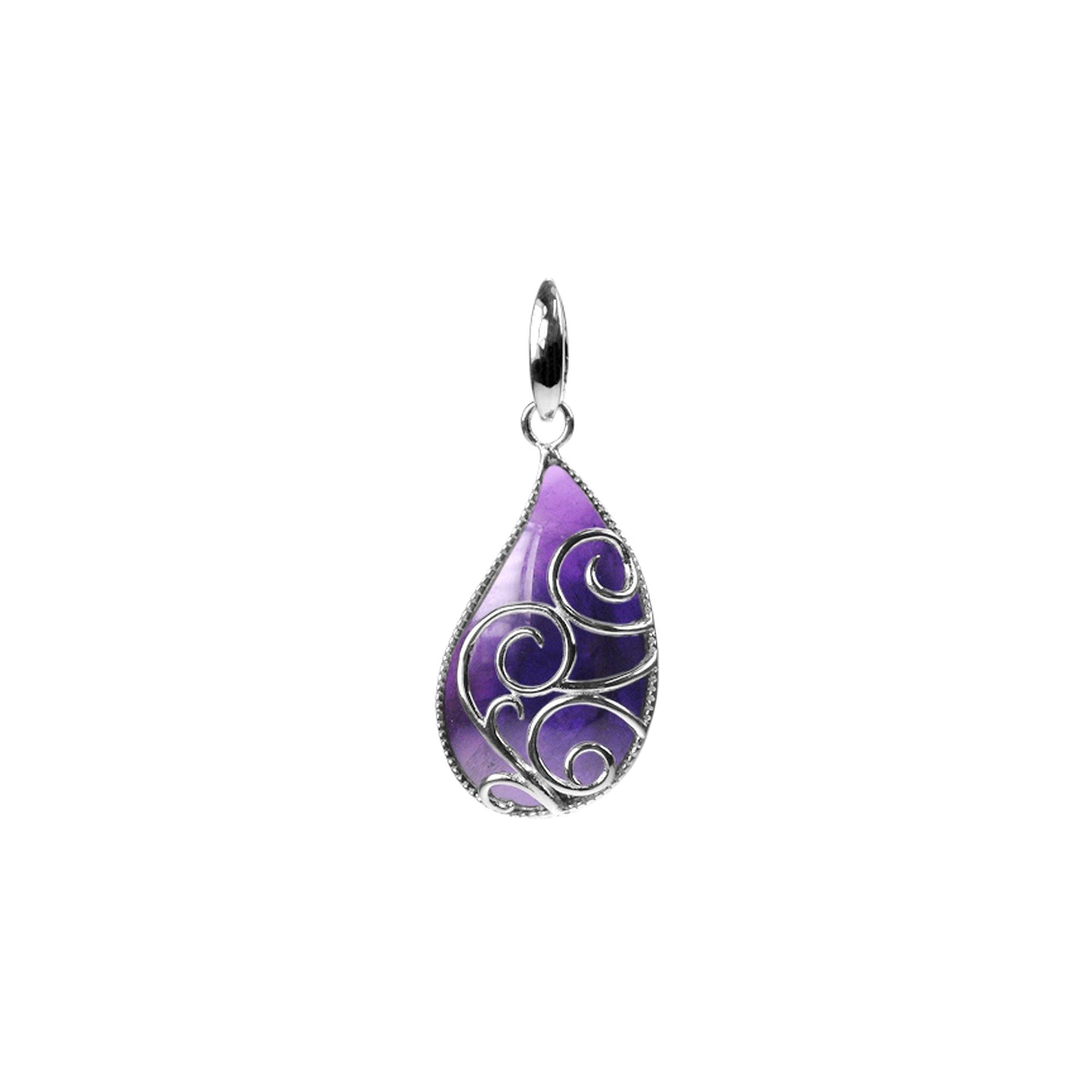 Catalina amethyst swirl pendant