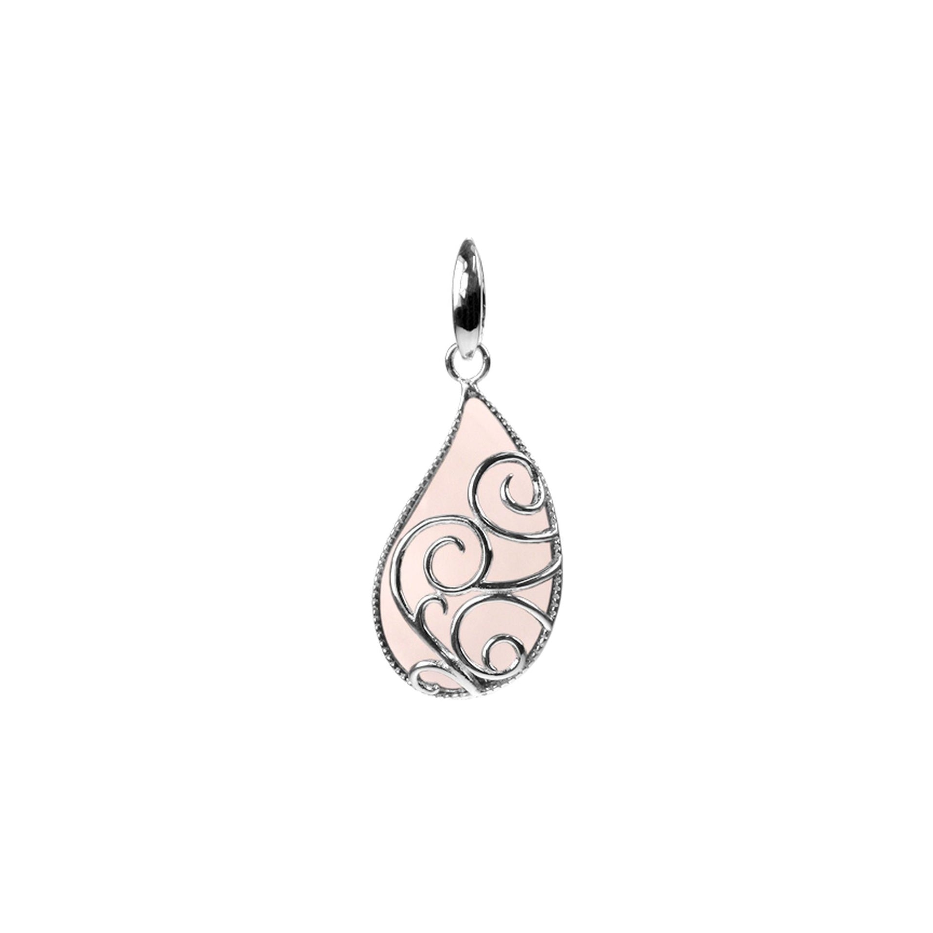 Catalina rose quartz swirl pendant