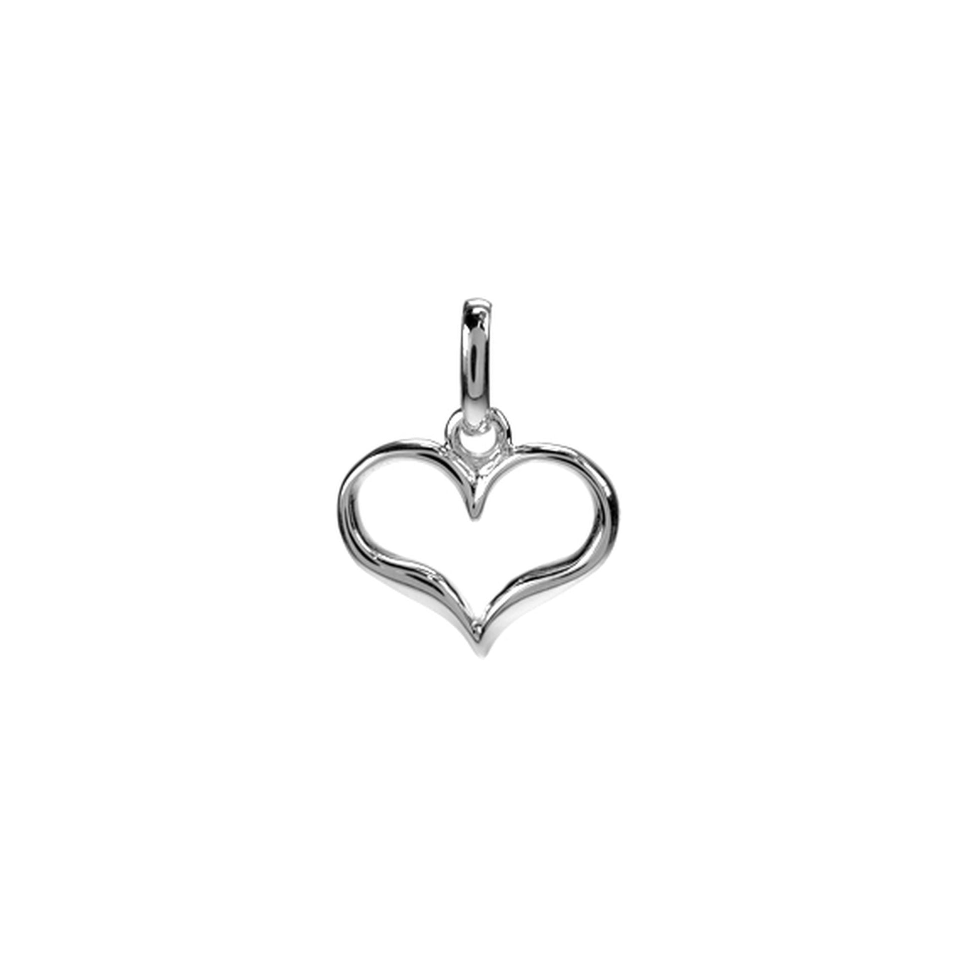 Lily wide heart pendant