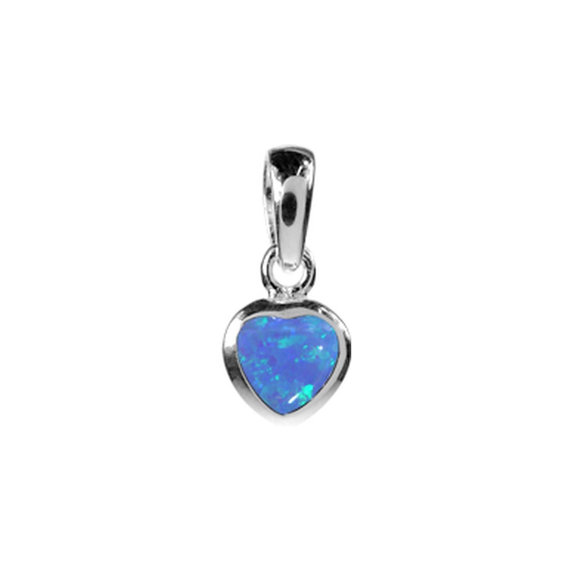 Angelica blue small heart pendant