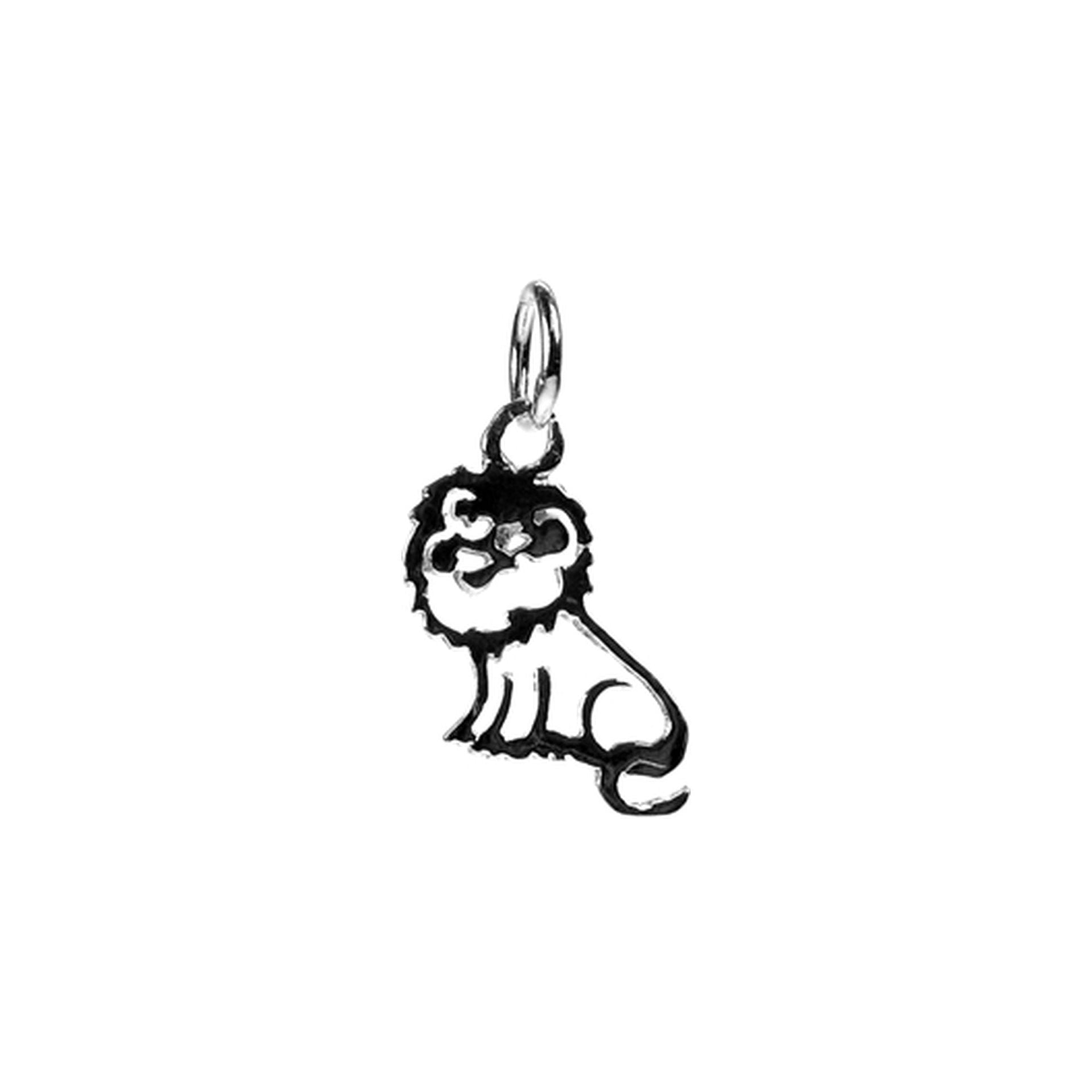 Cut out lion pendant