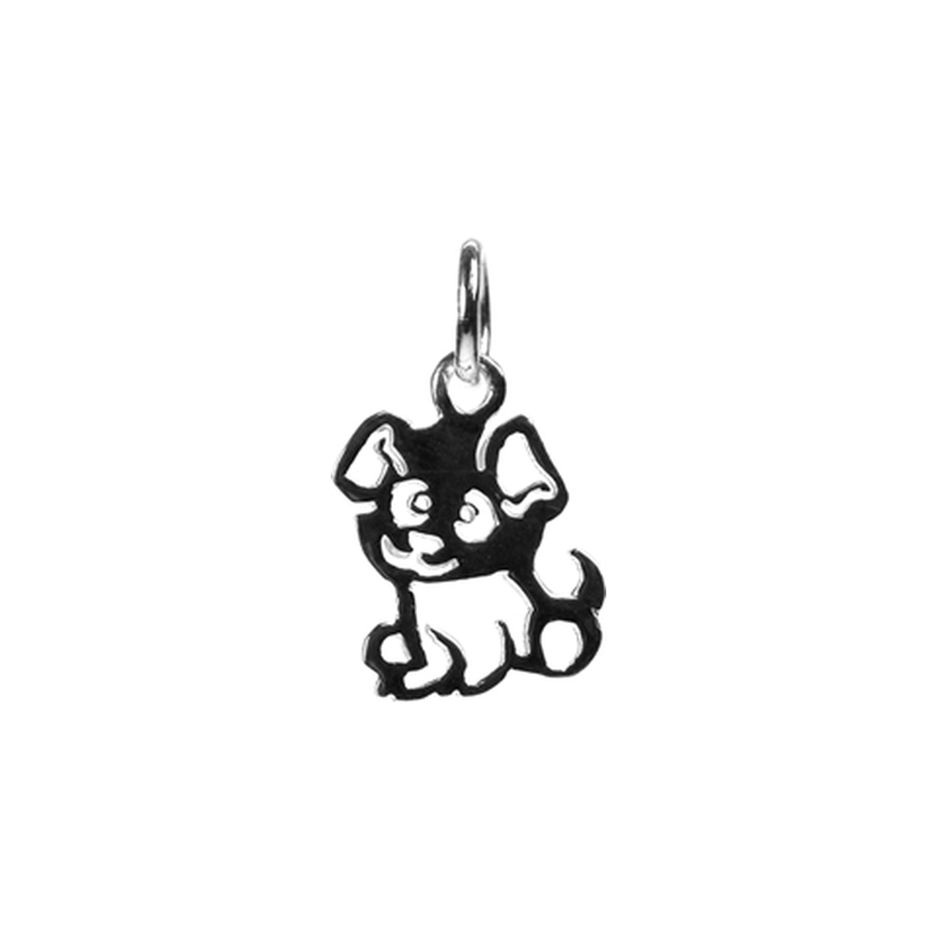Cut out puppy pendant