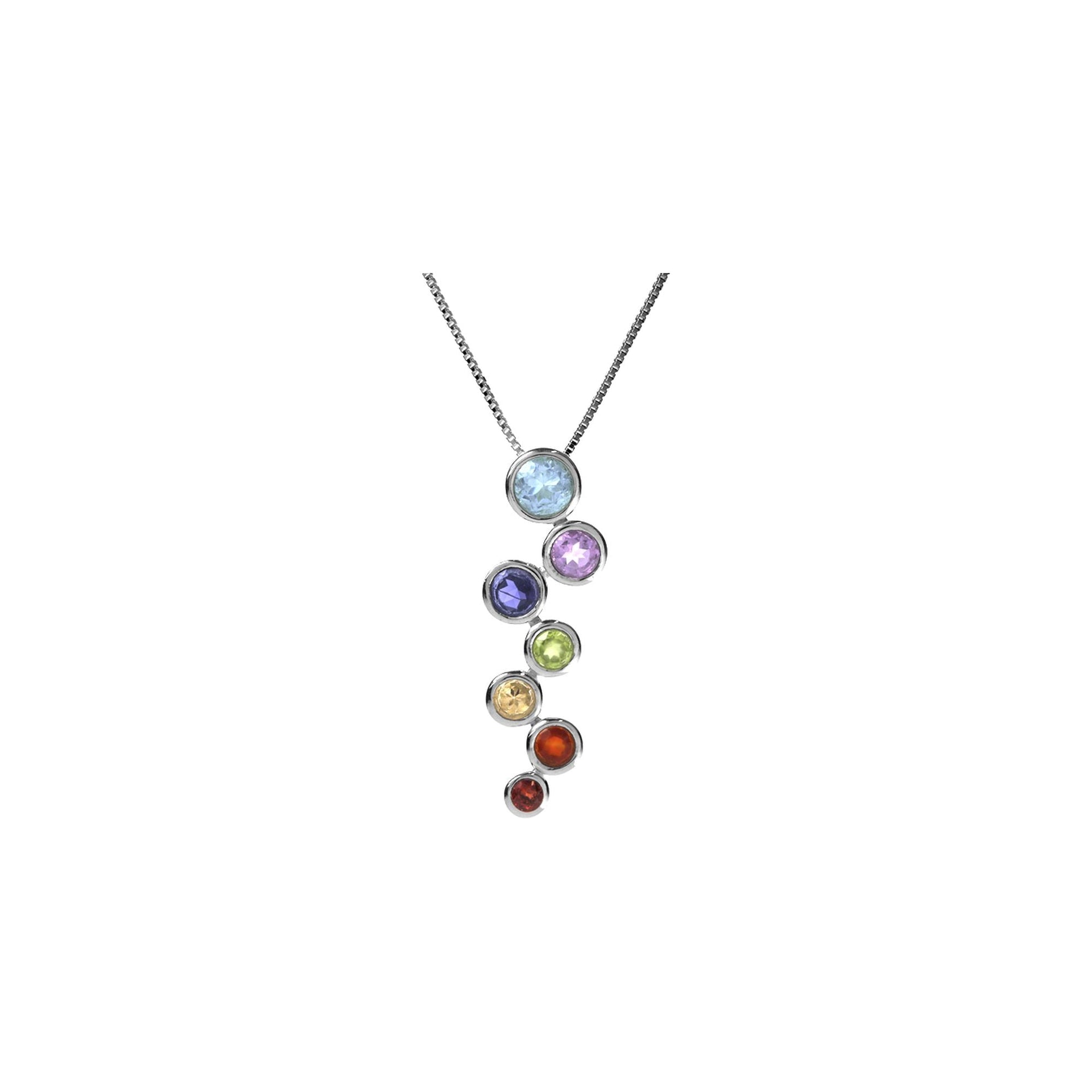 Kenna staggered circles pendant