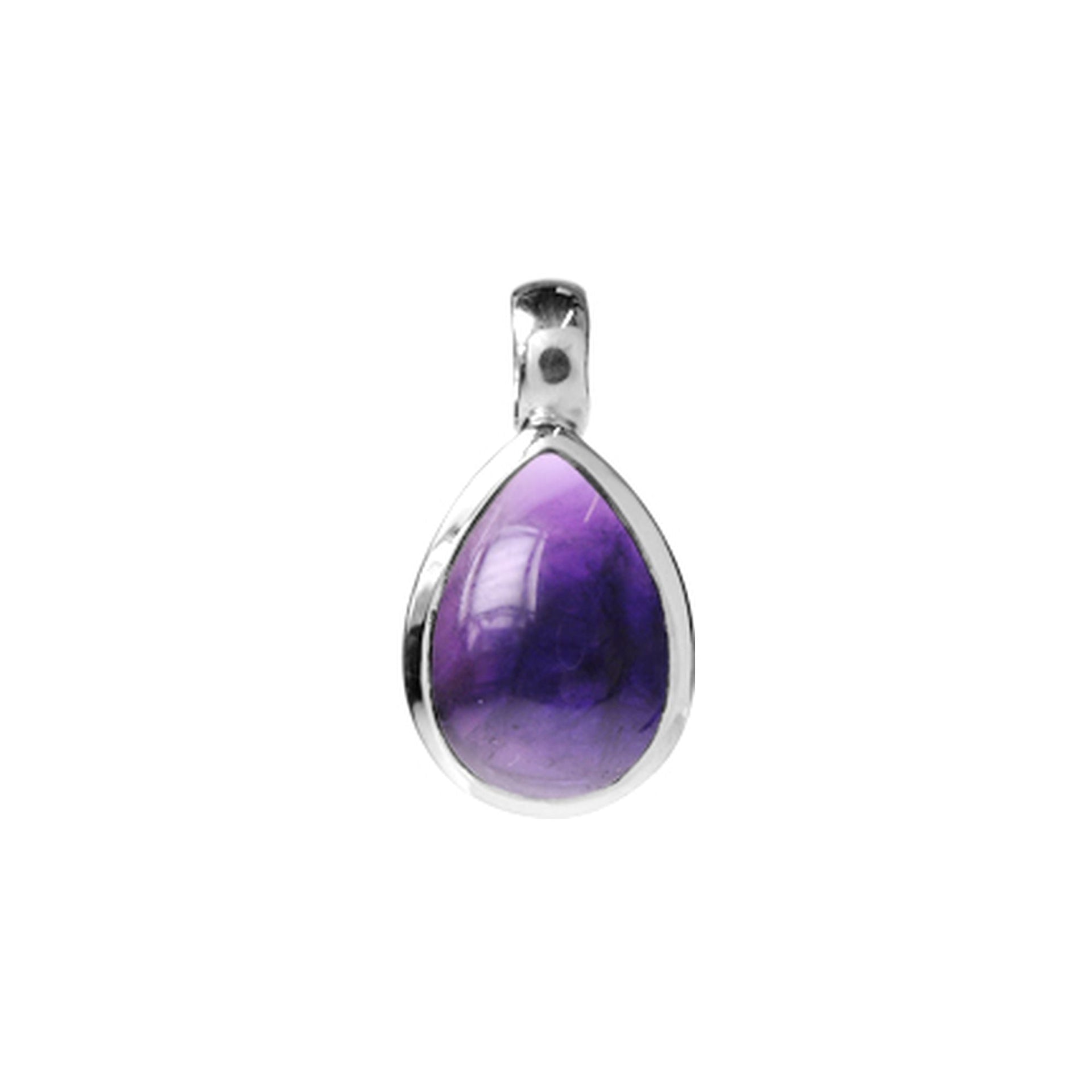 Samira fixed bale teardrop amethyst pendant