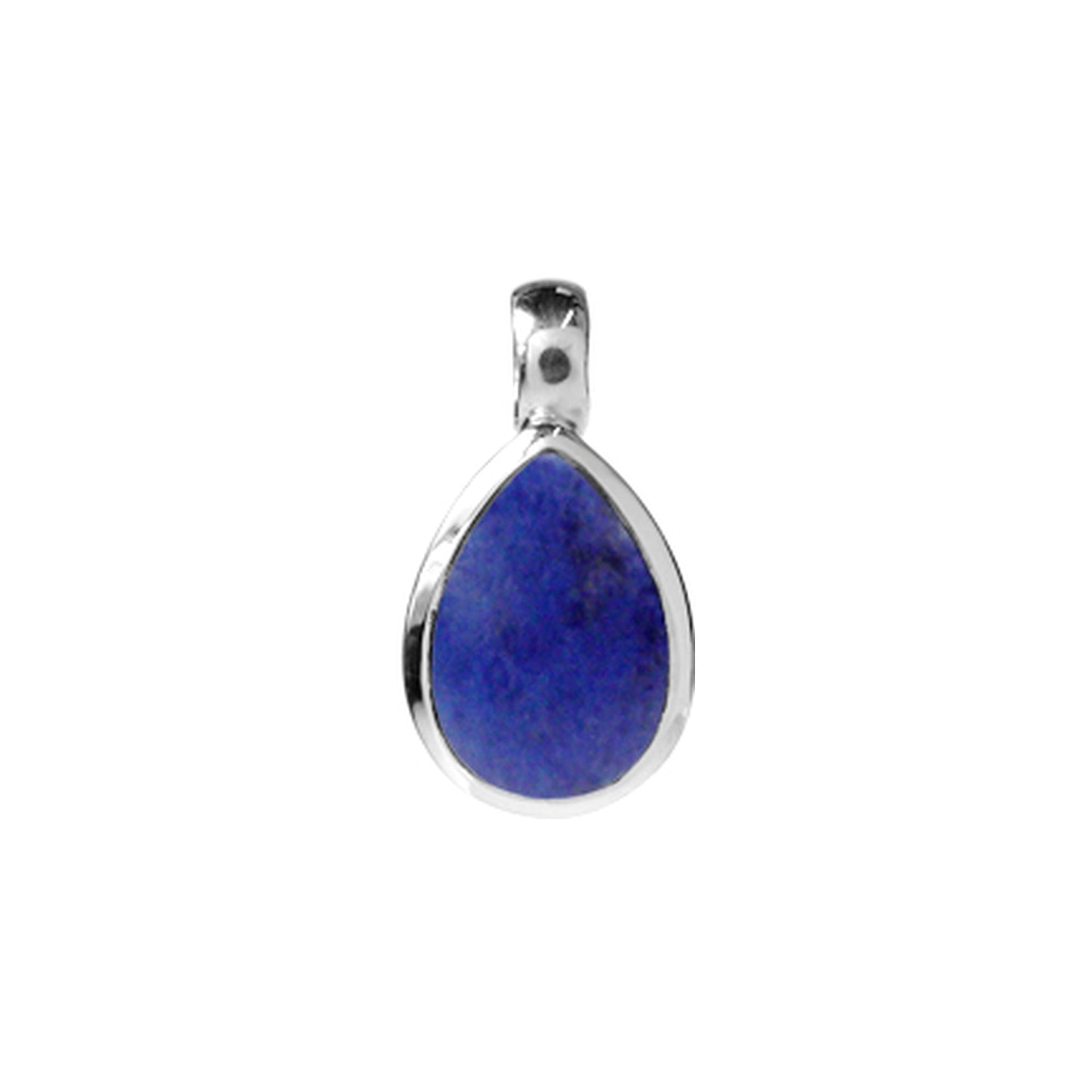Samira fixed bale teardrop lapis lazuli pendant