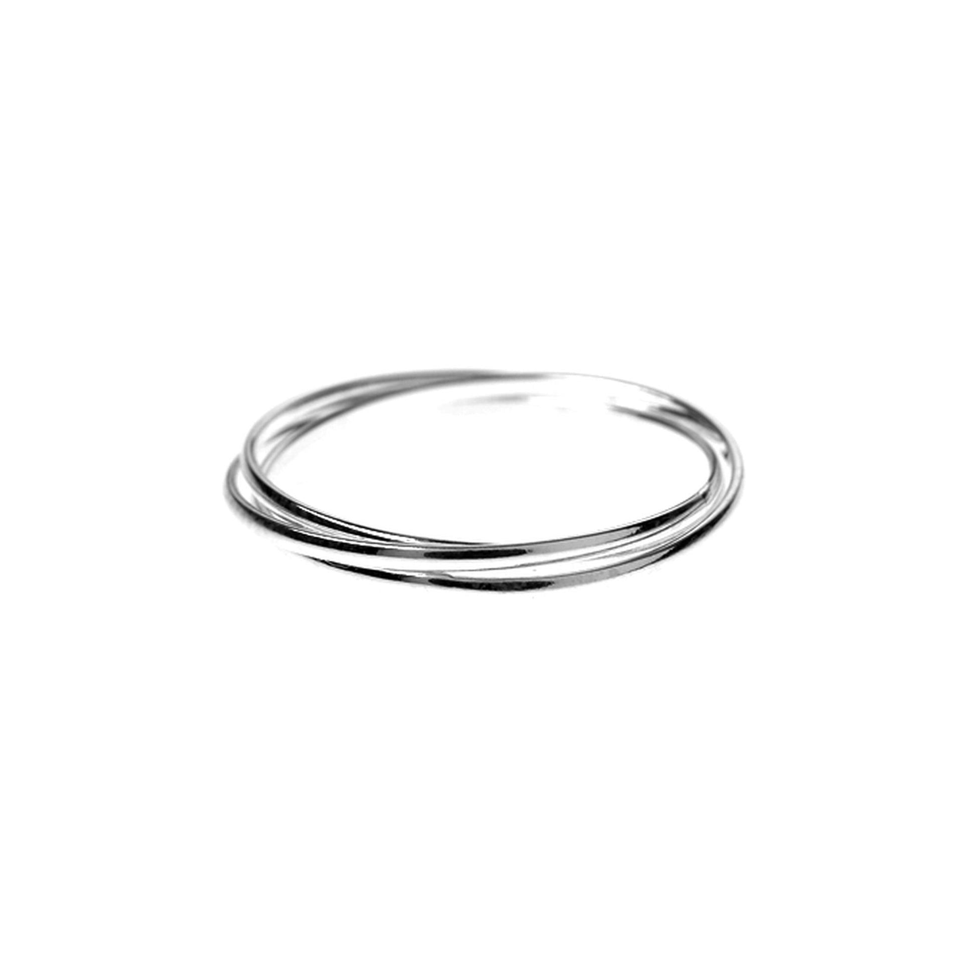 Phoebe fine triple band Russian wedding ring