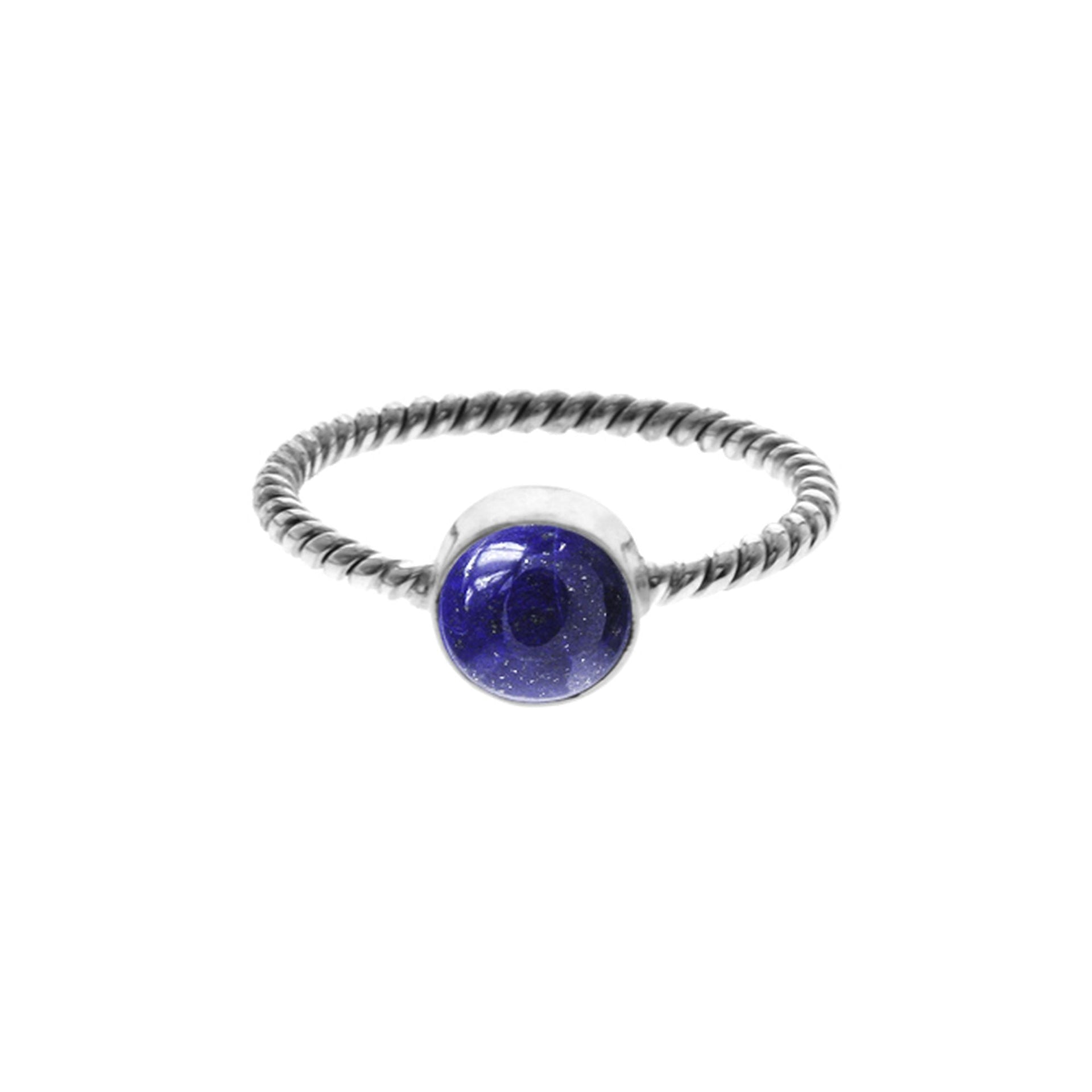 Catalina lapis lazuli rope band ring