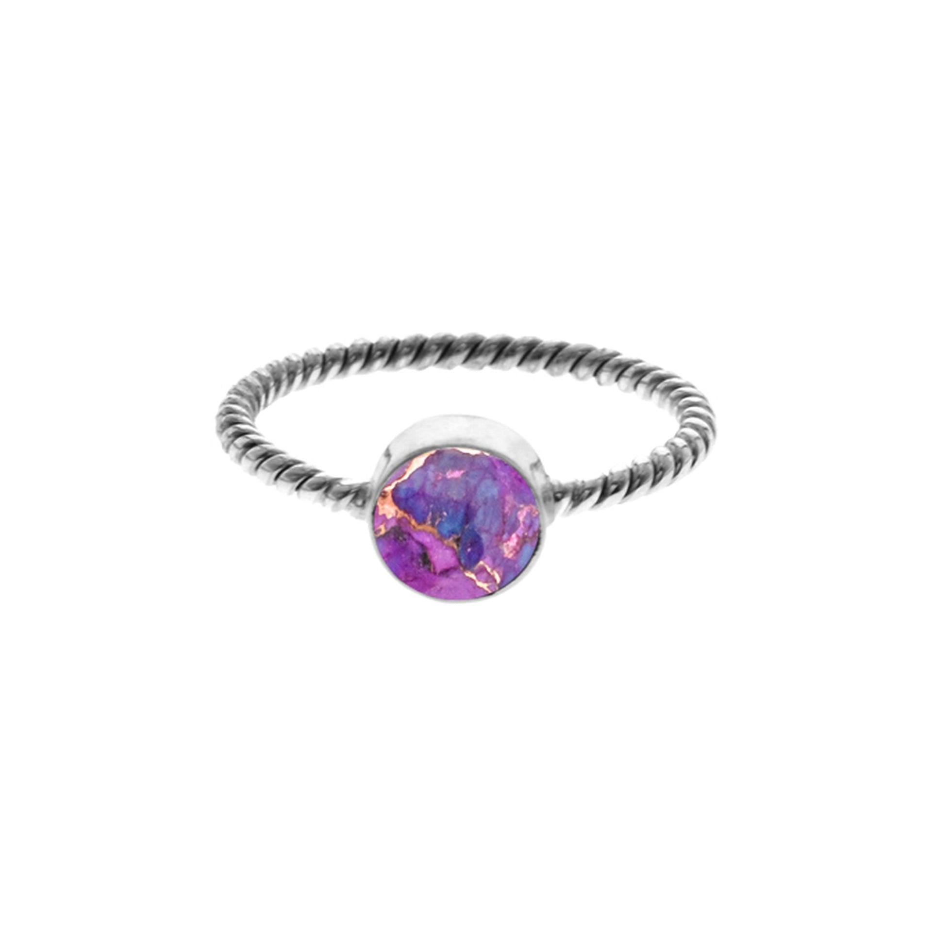 Catalina purple mohave rope band ring