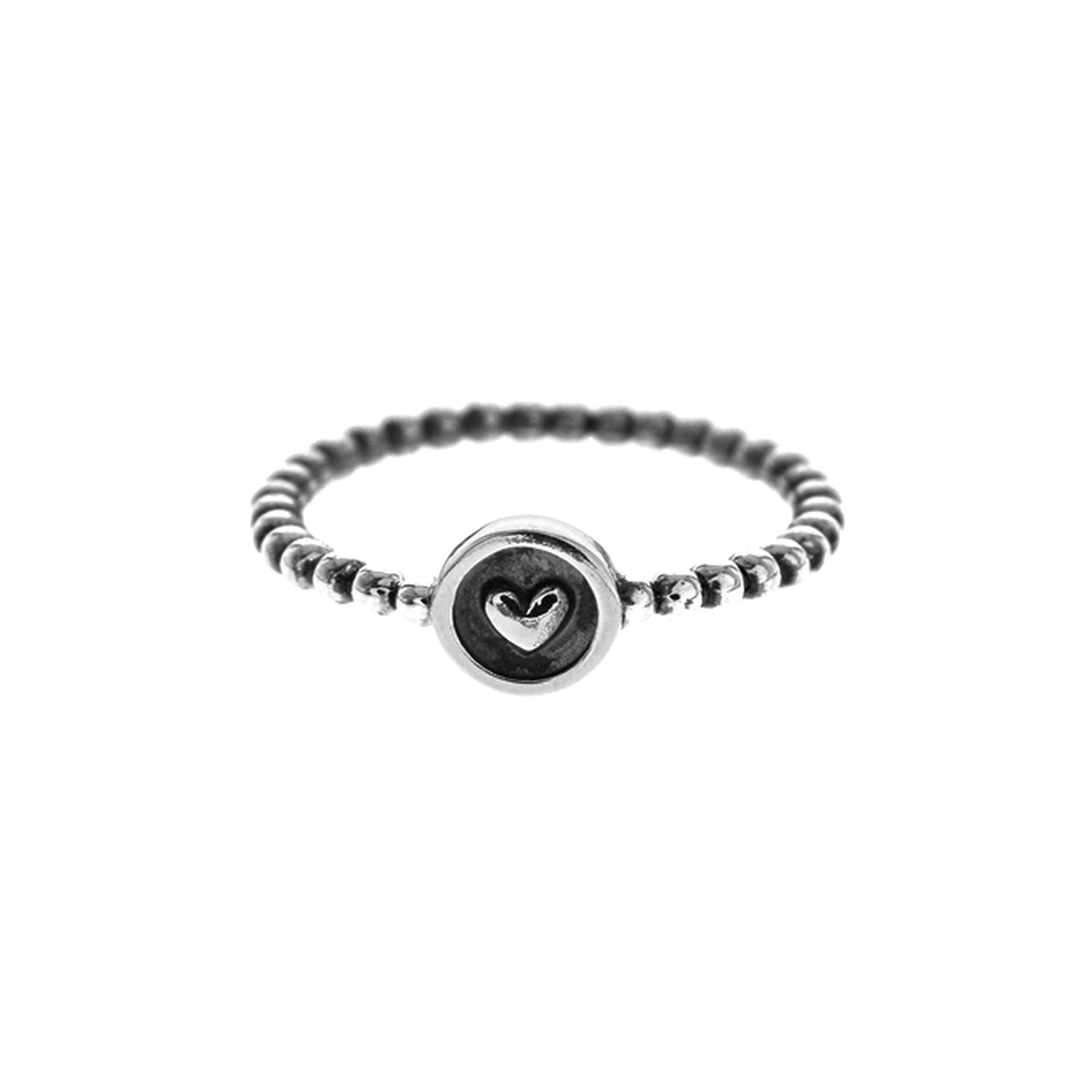 Isla small encircled heart ring