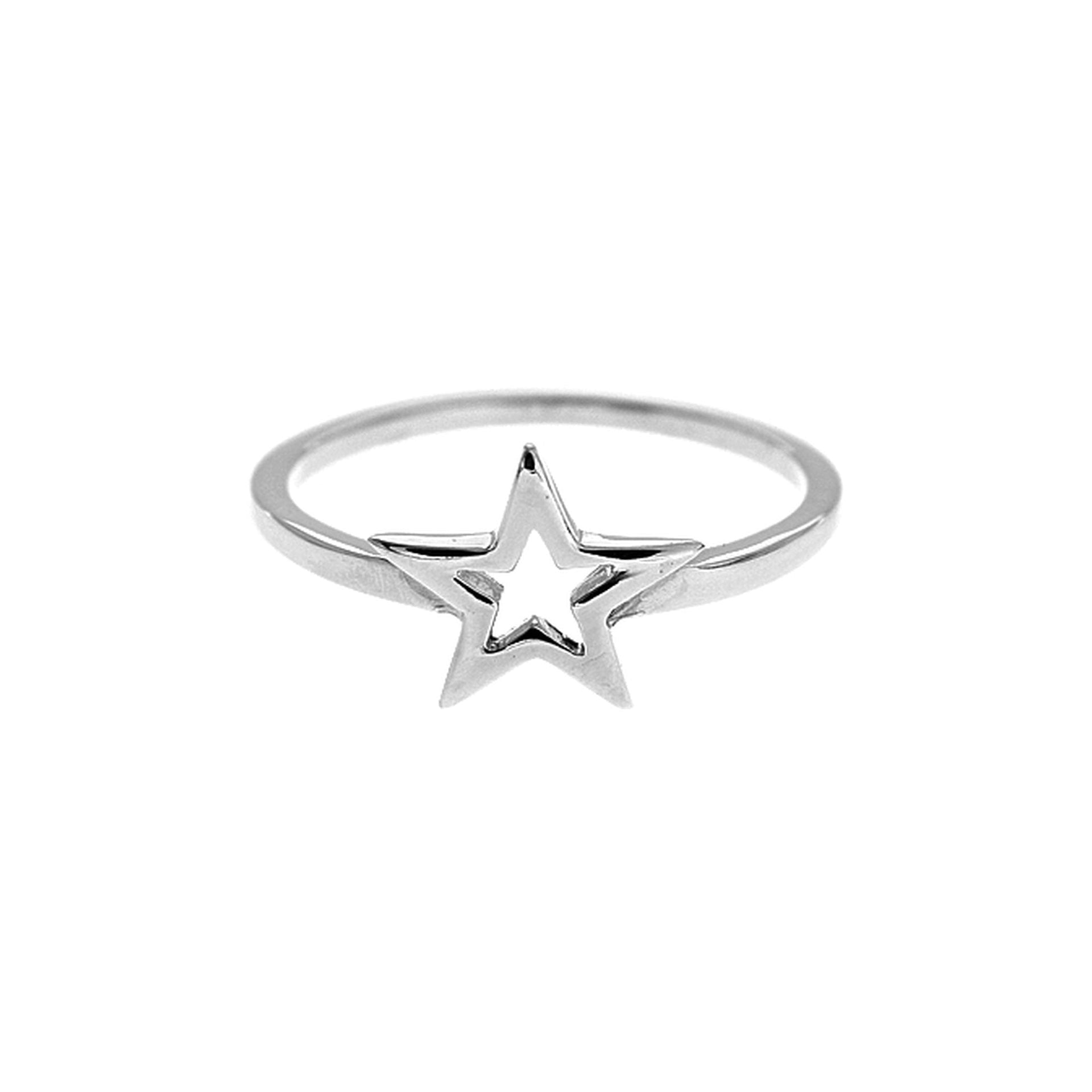 Maura open star ring