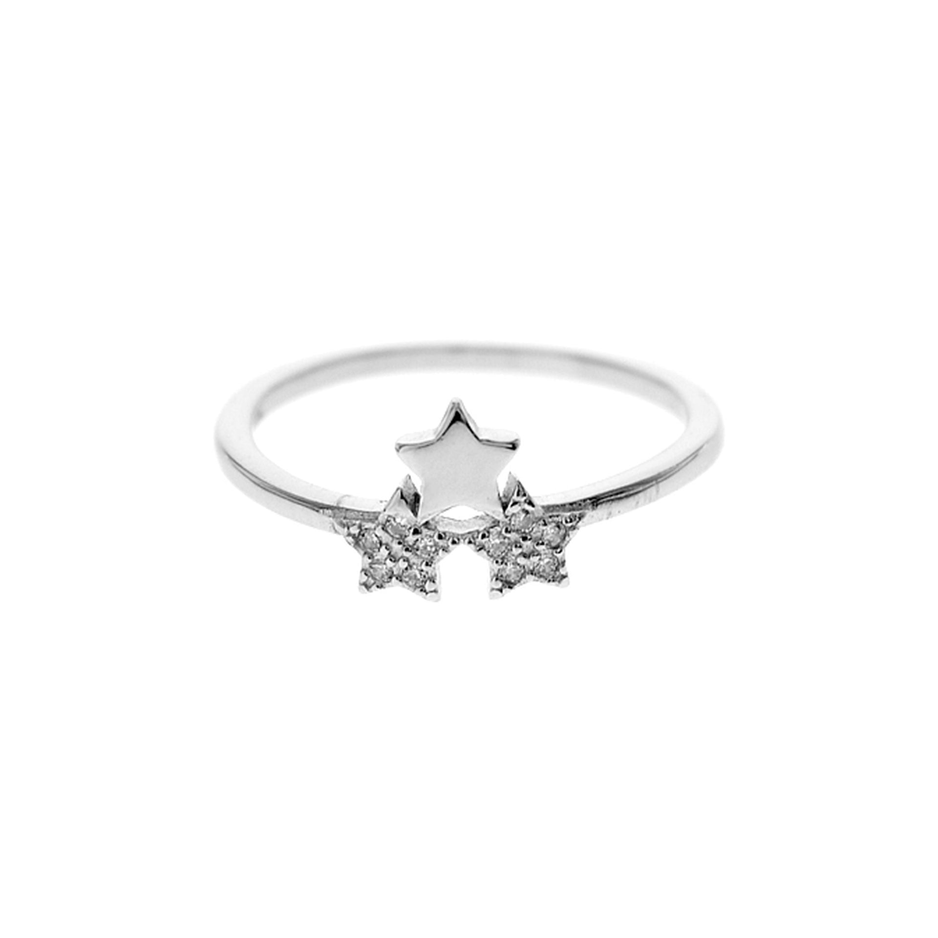 Natalie cubic zirconia star cluster ring