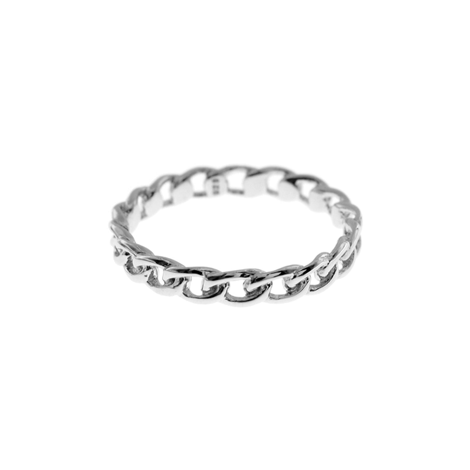 Skyla chain link band ring